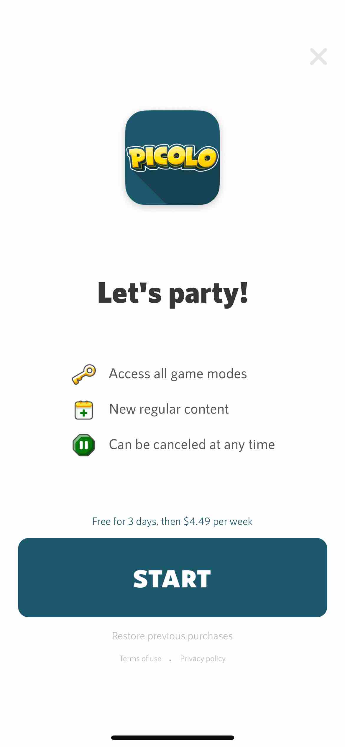 Picolo · Party game