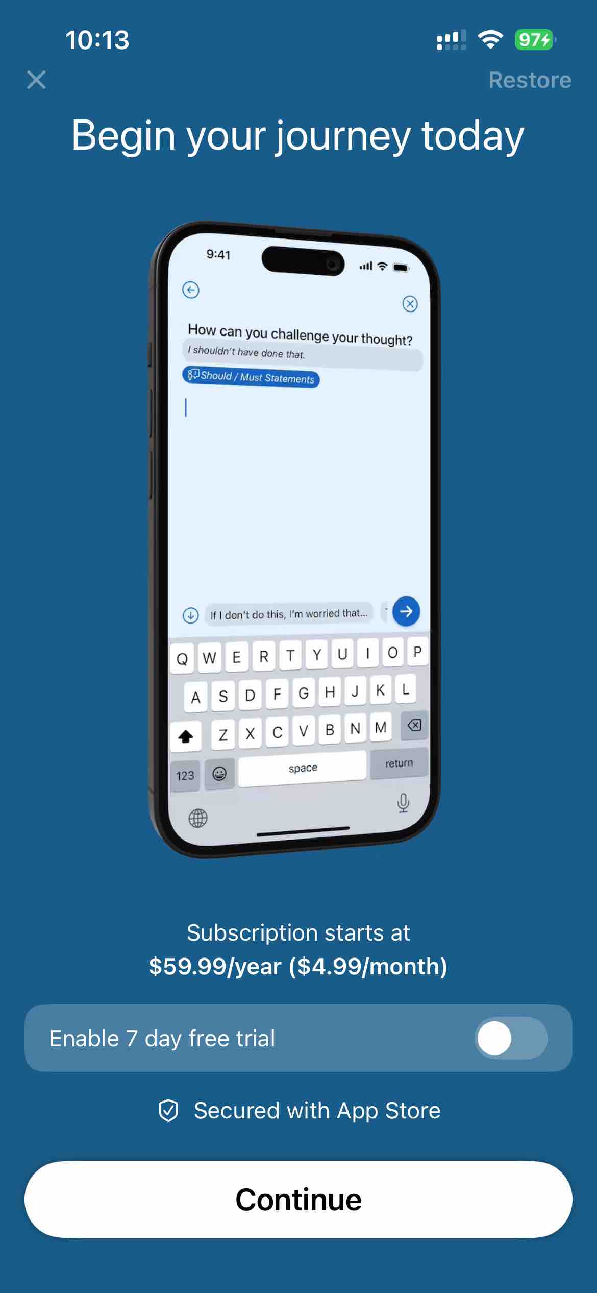 Clarity: CBT Self Help Journal