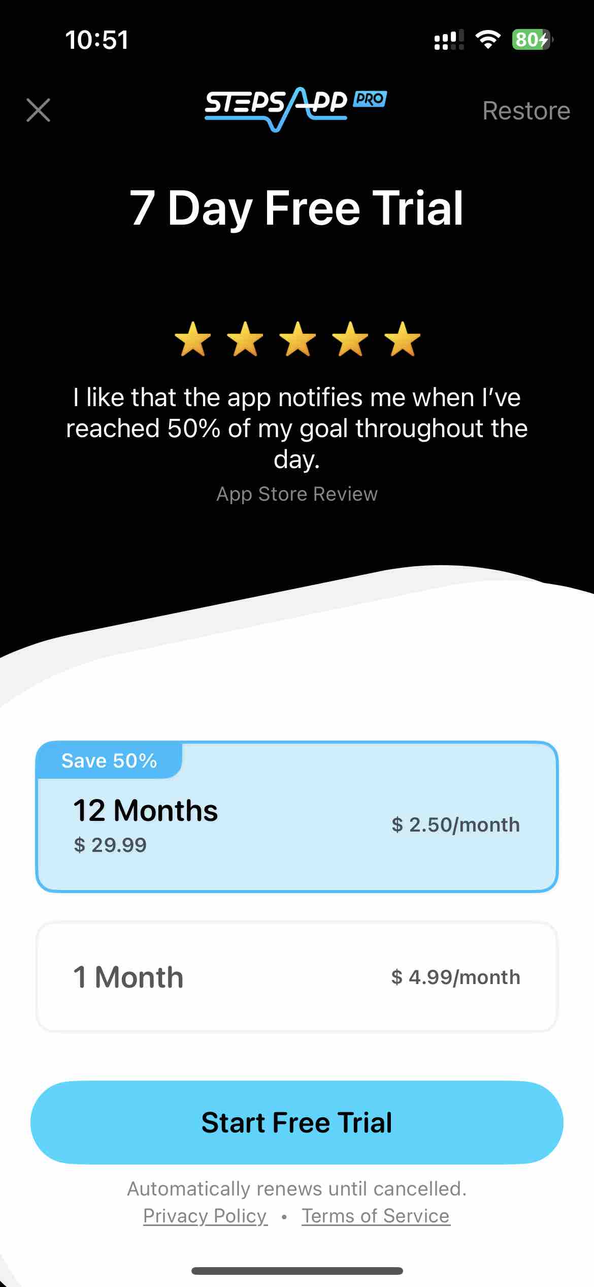 StepsApp Pedometer