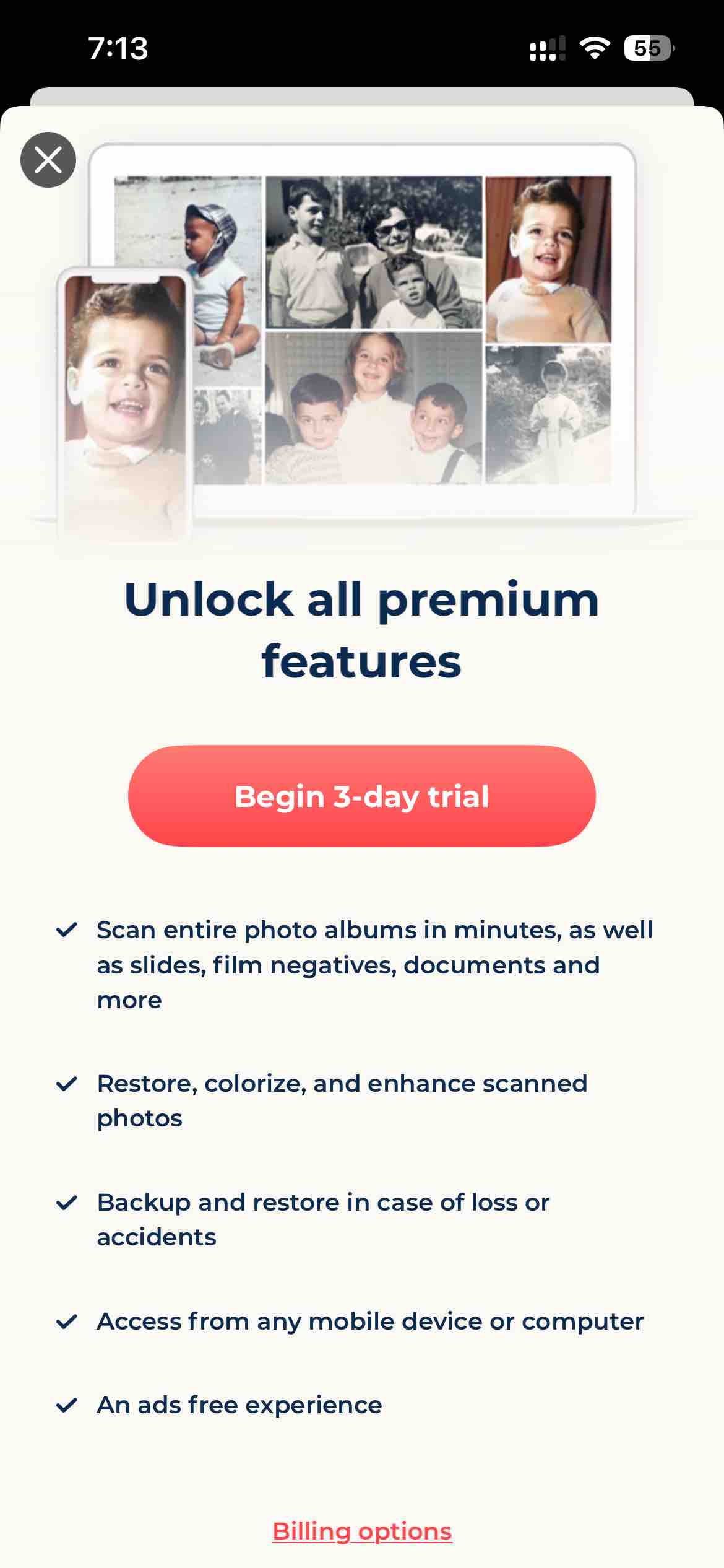 Photo Scan App by Photomyne