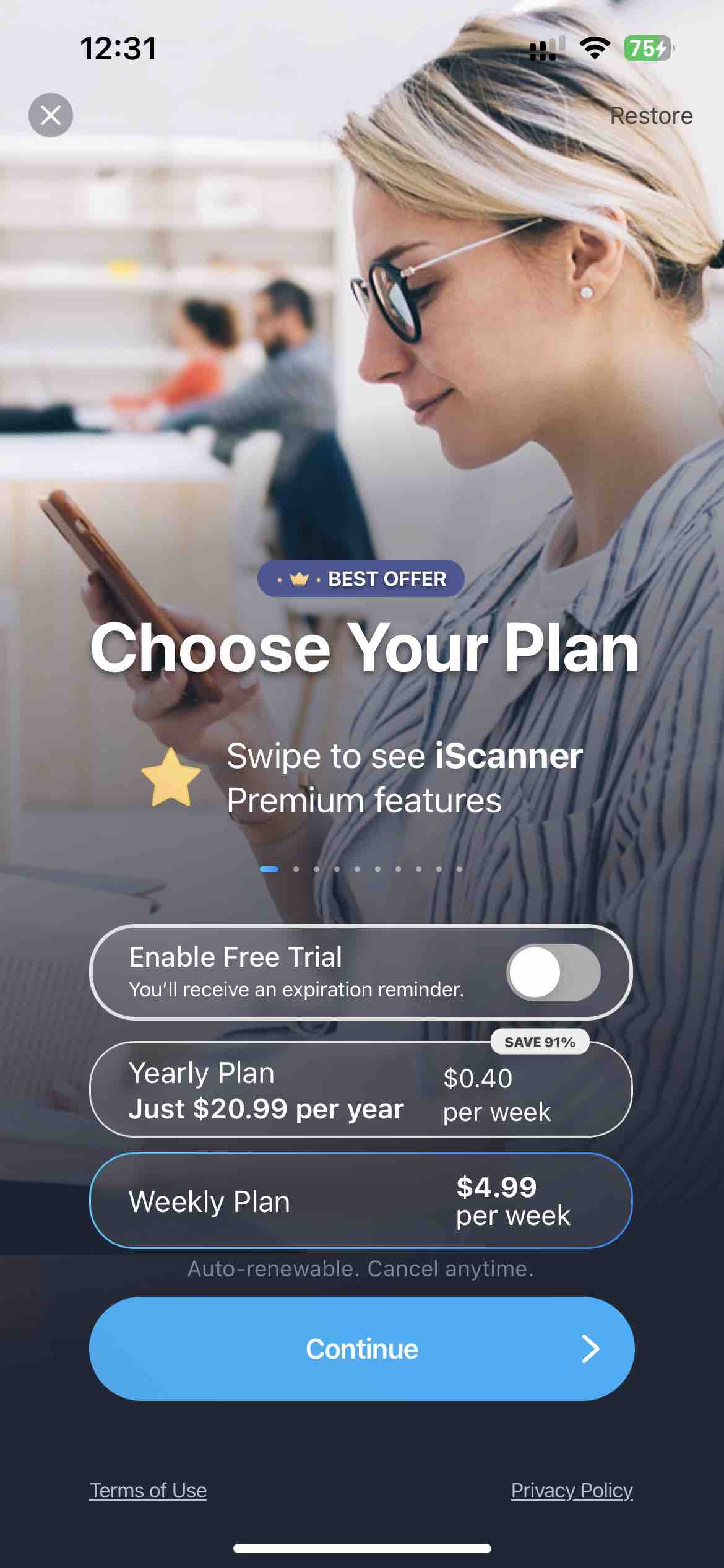 iScanner: PDF Document Scanner