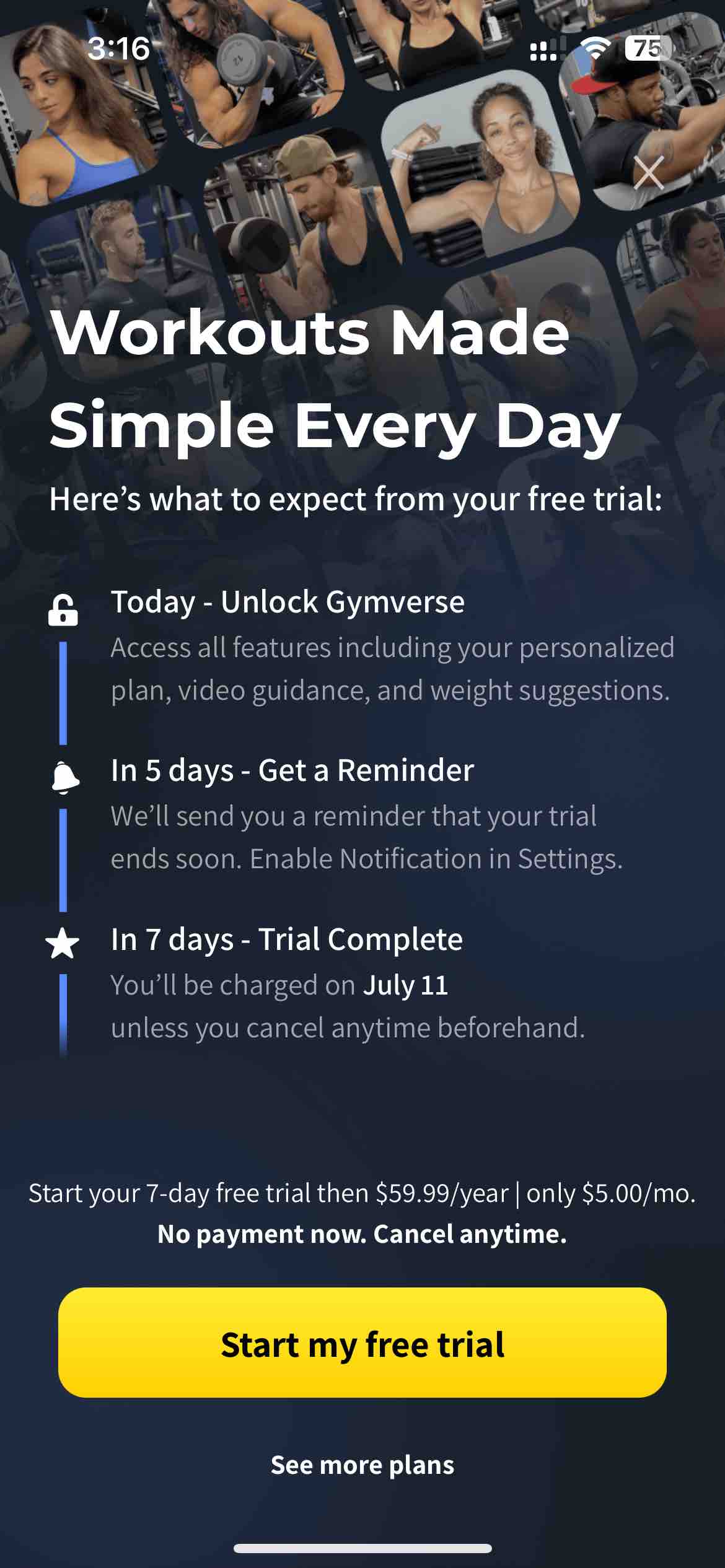 Gymverse: Gym Workout Planner