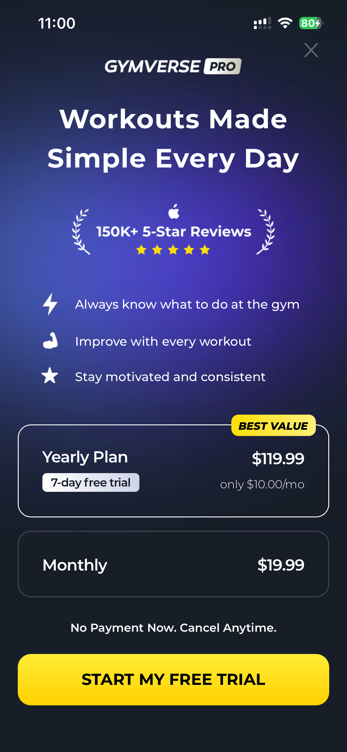 Gymverse: Gym Workout Planner