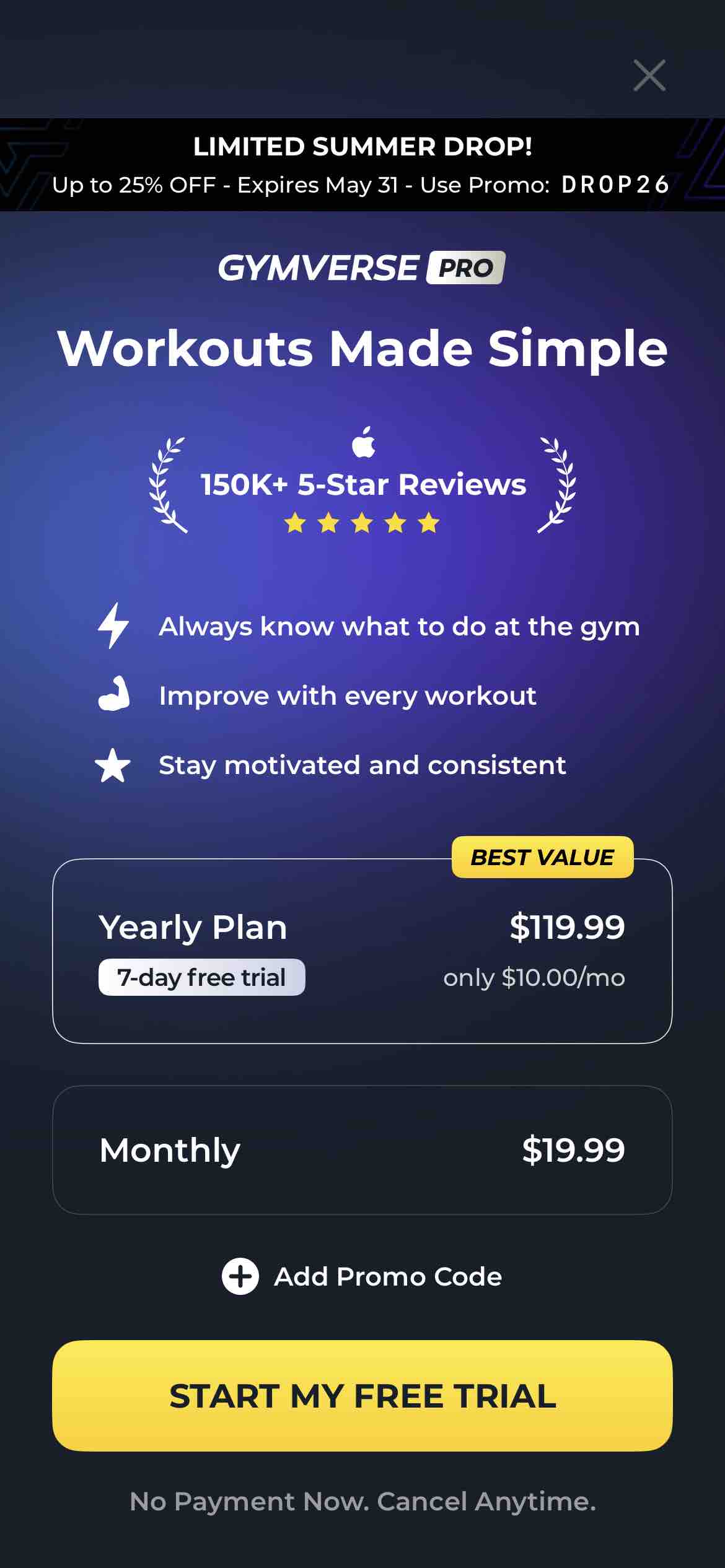 Gymverse: AI Gym Workout Plans