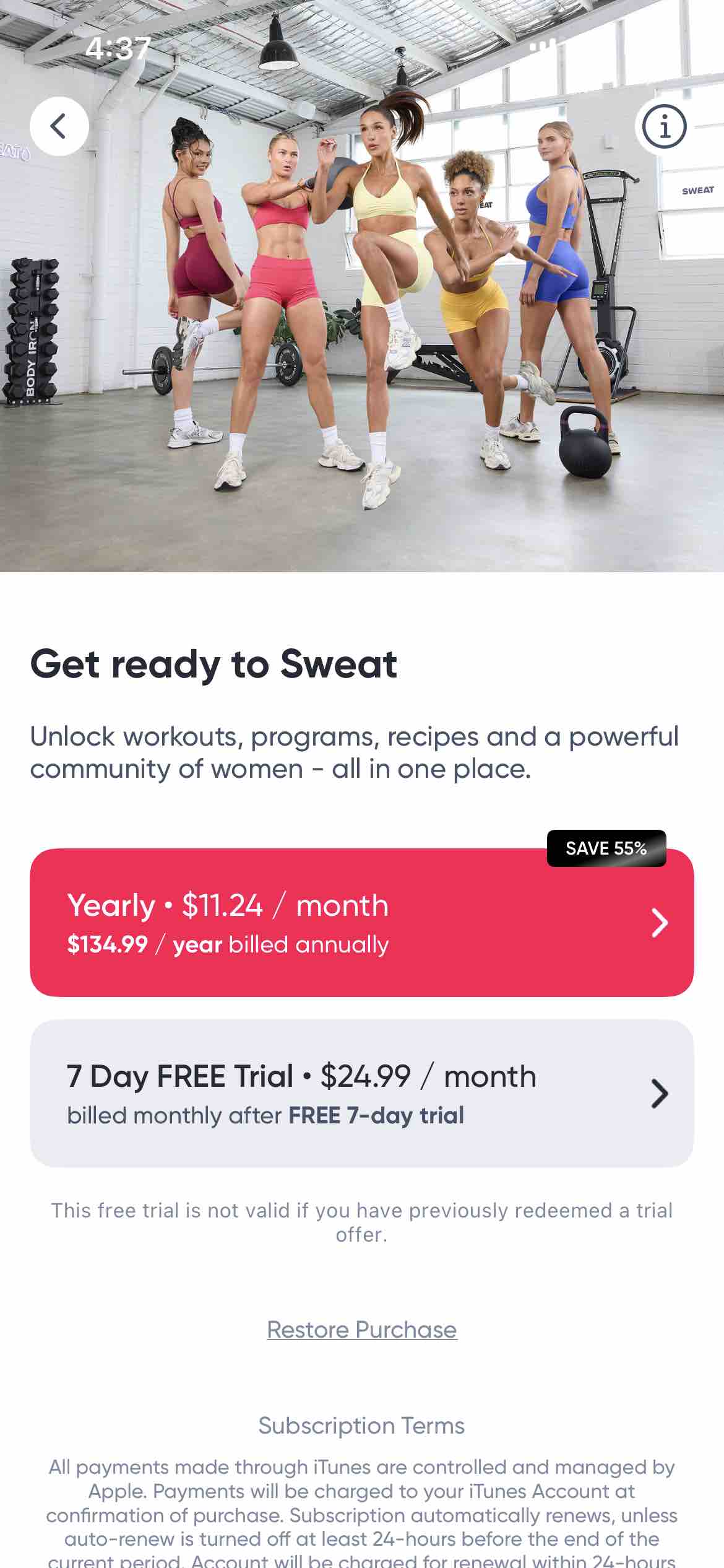 Sweat: Fitness App For Women