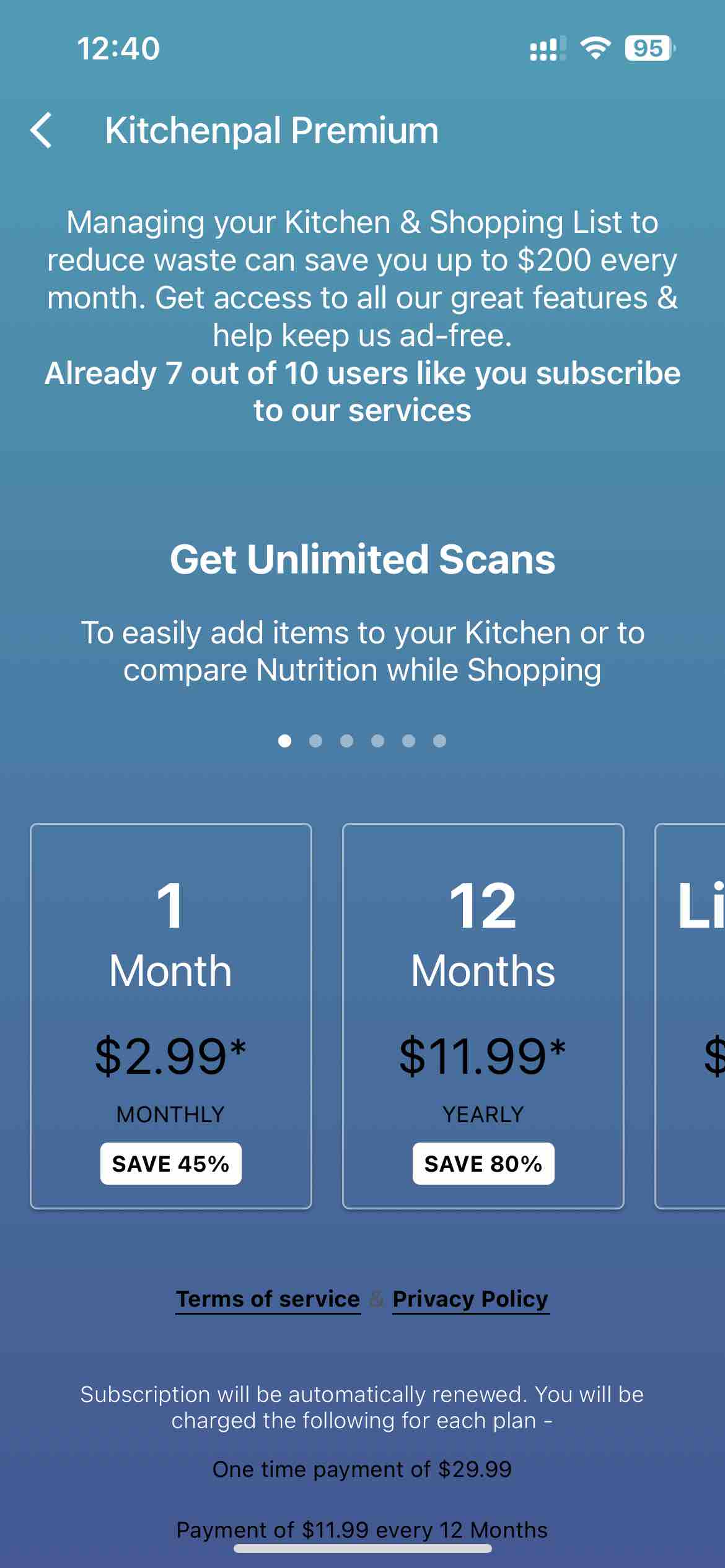 KitchenPal Shared Grocery List