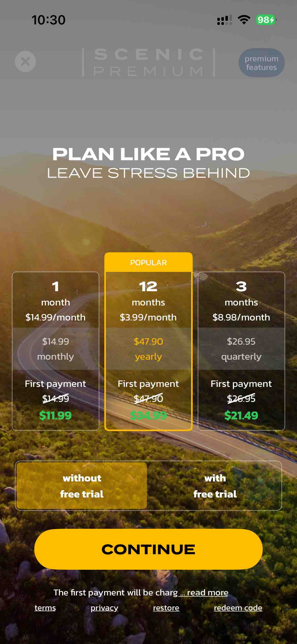 Scenic Motorcycle Navigation