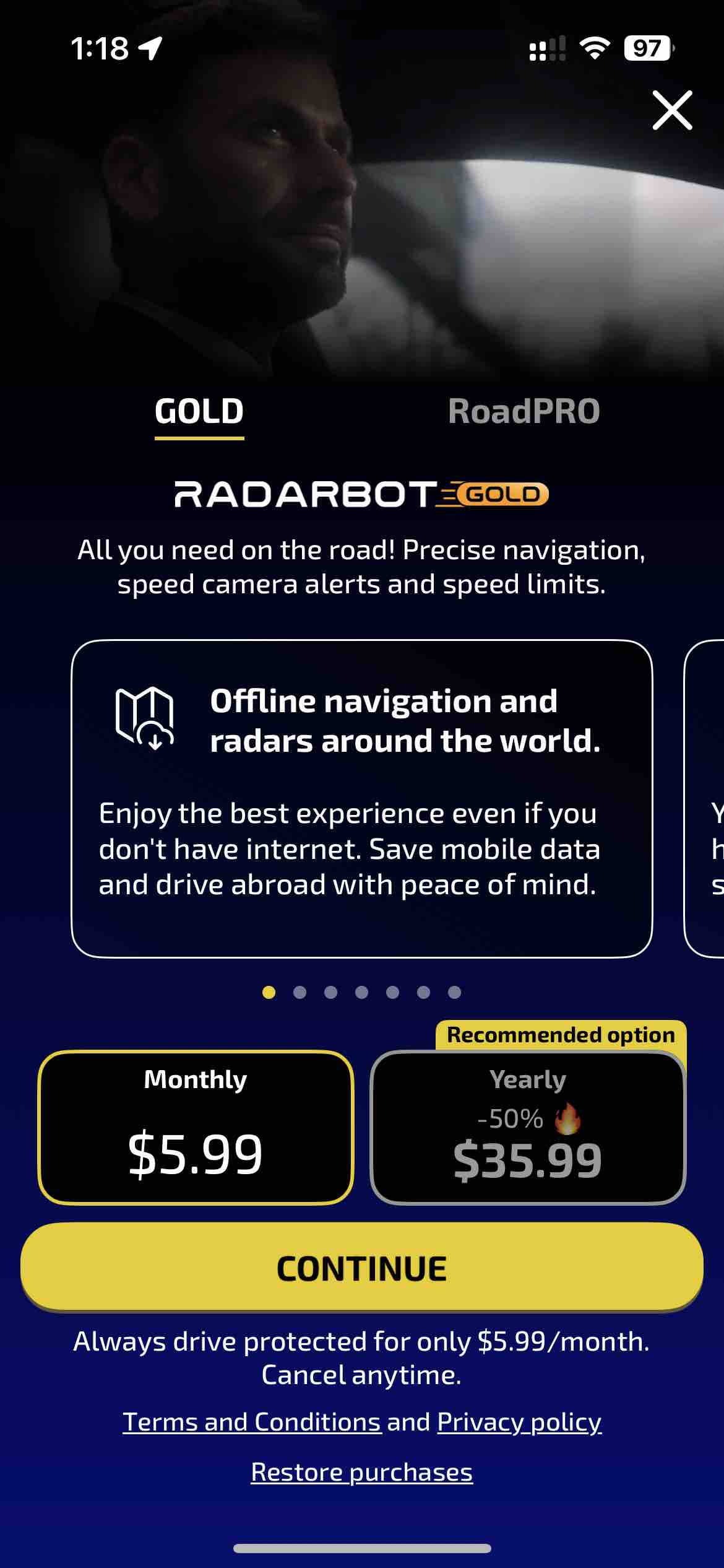 Radarbot: Speed Cameras | GPS