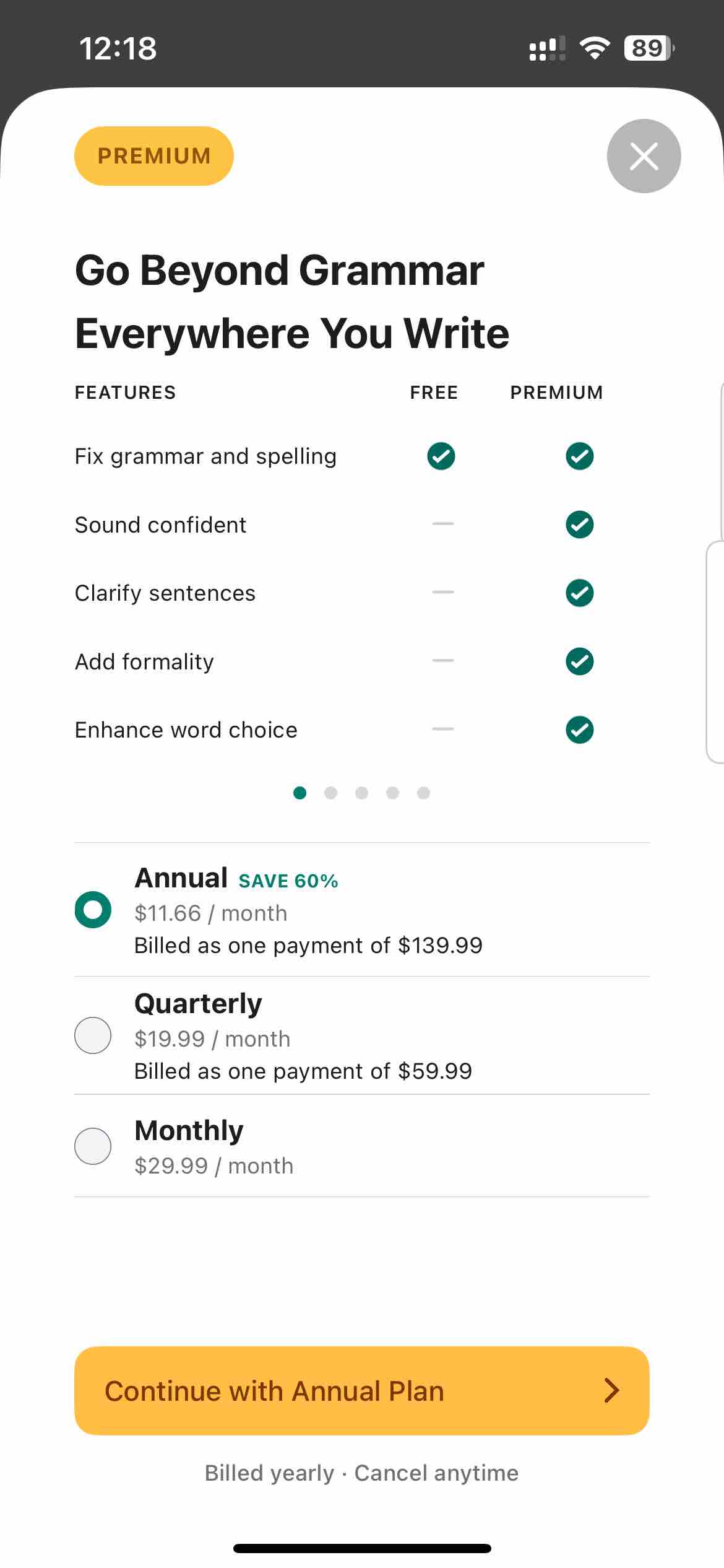 Grammarly: AI Writing Keyboard