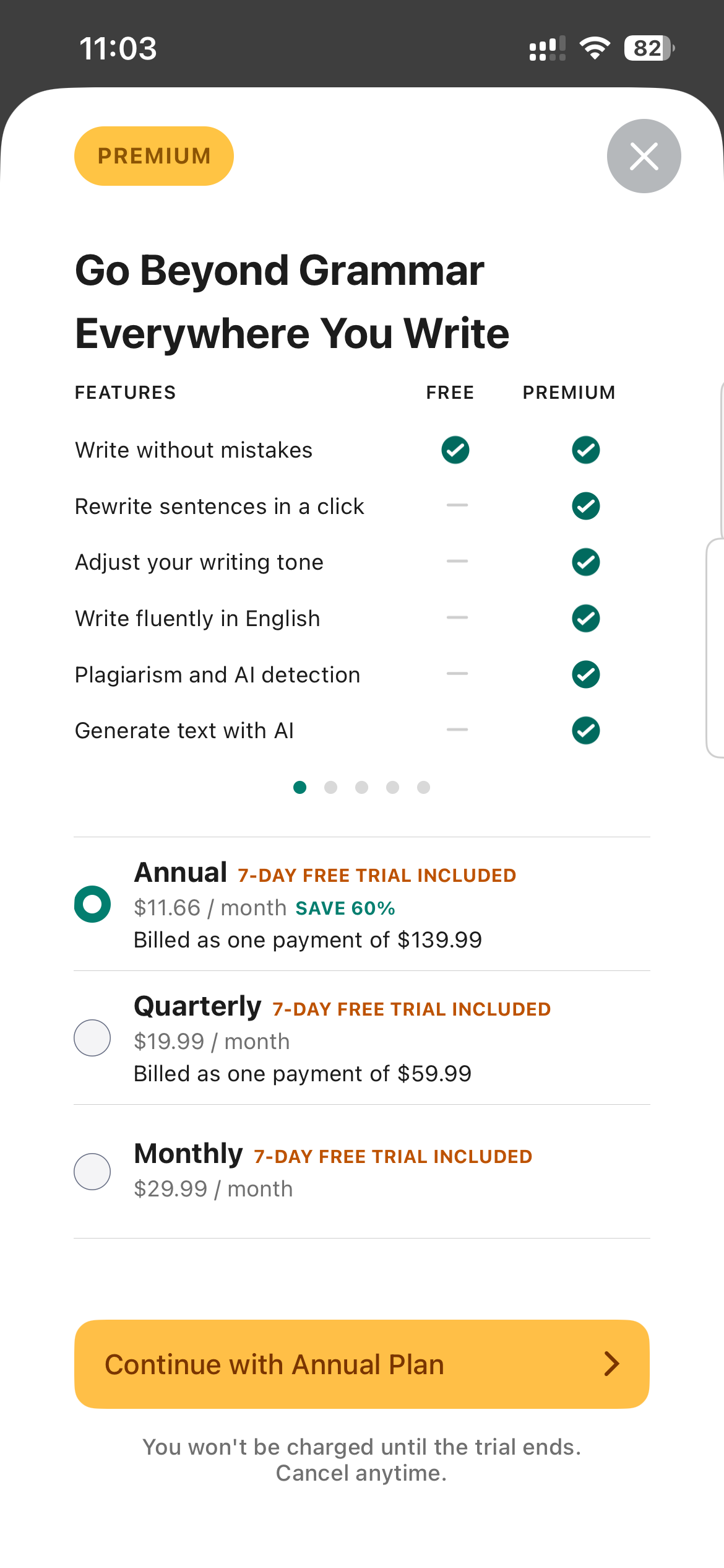 Grammarly: AI Writing Keyboard