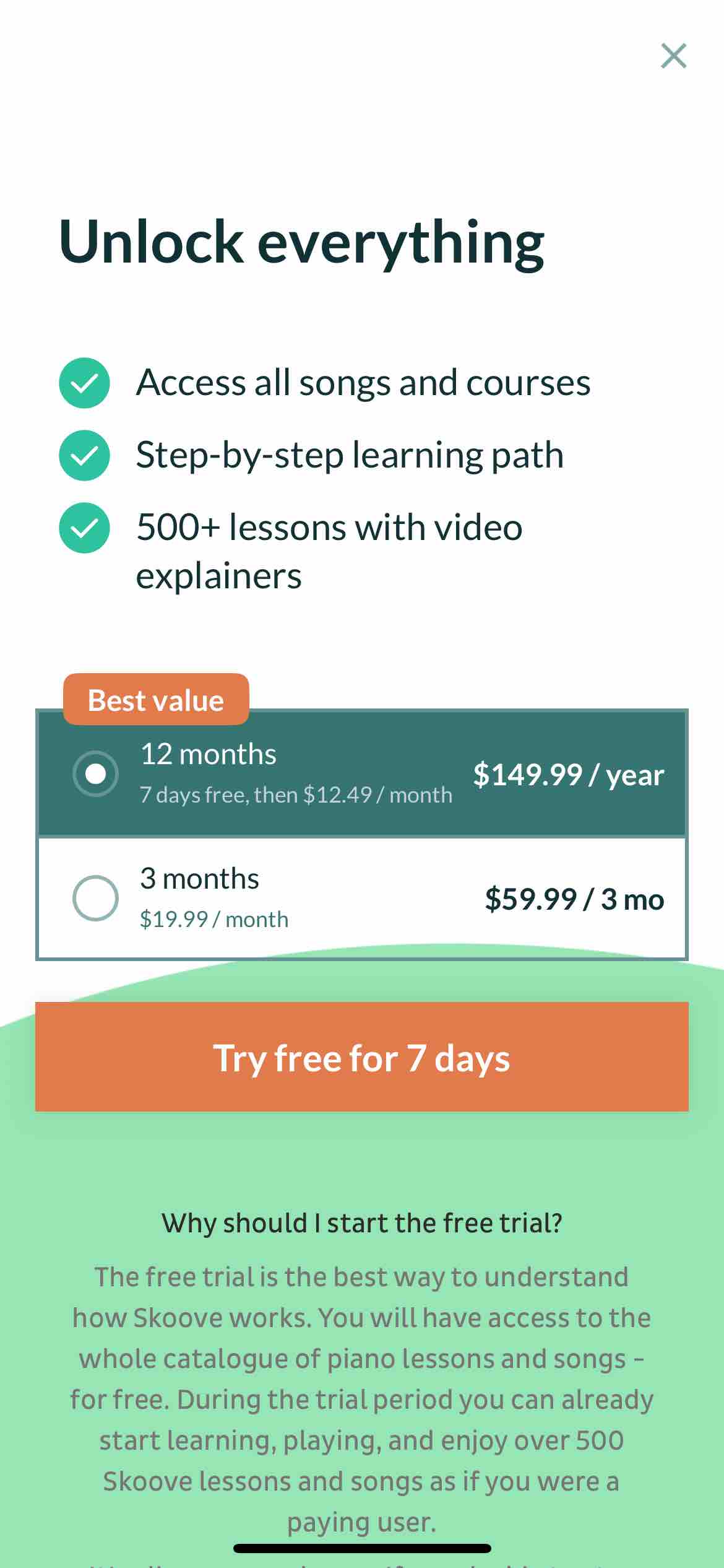 Skoove: Learn to Play Piano
