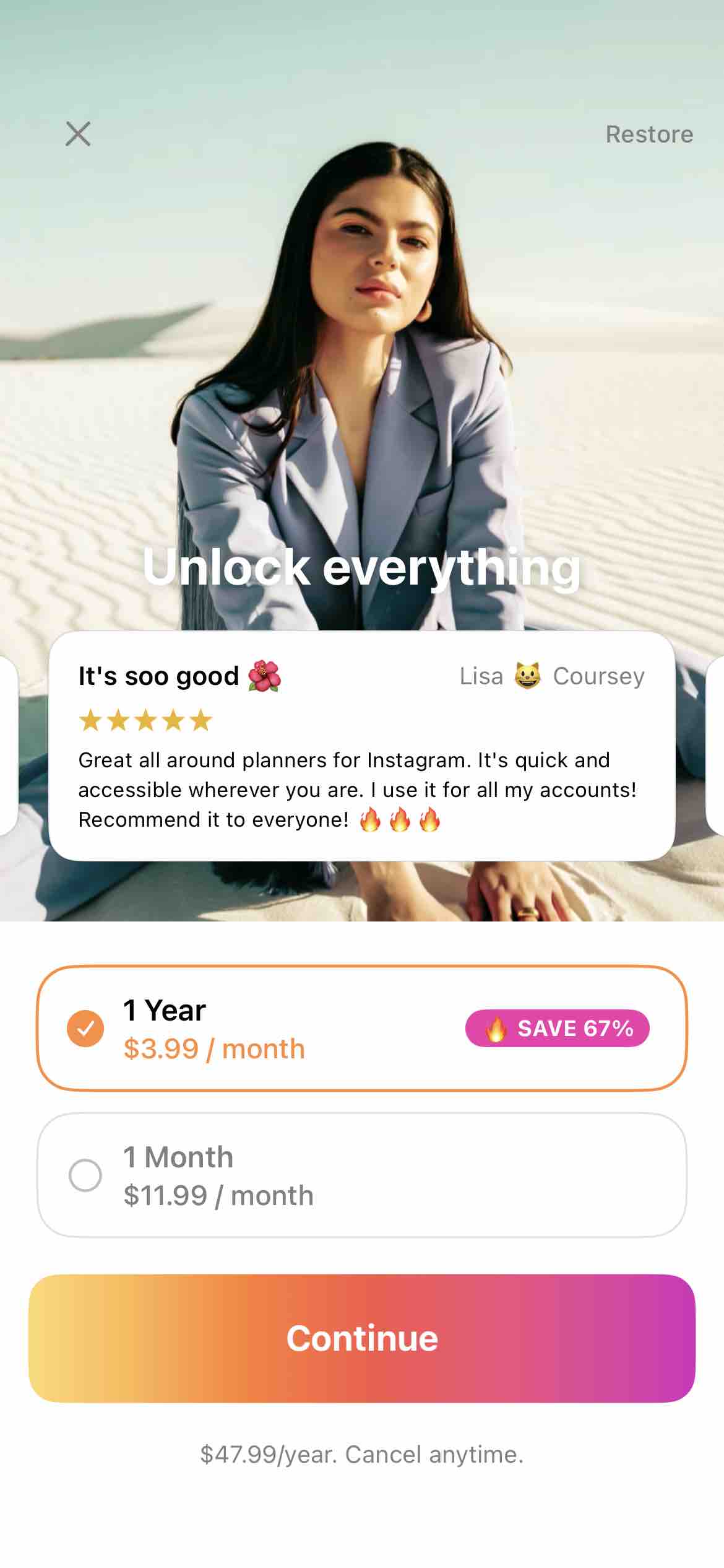 Layout for Instagram・Inpreview