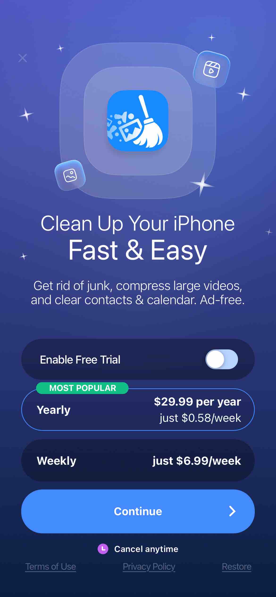 Clean Up Storage - Cleaner Kit