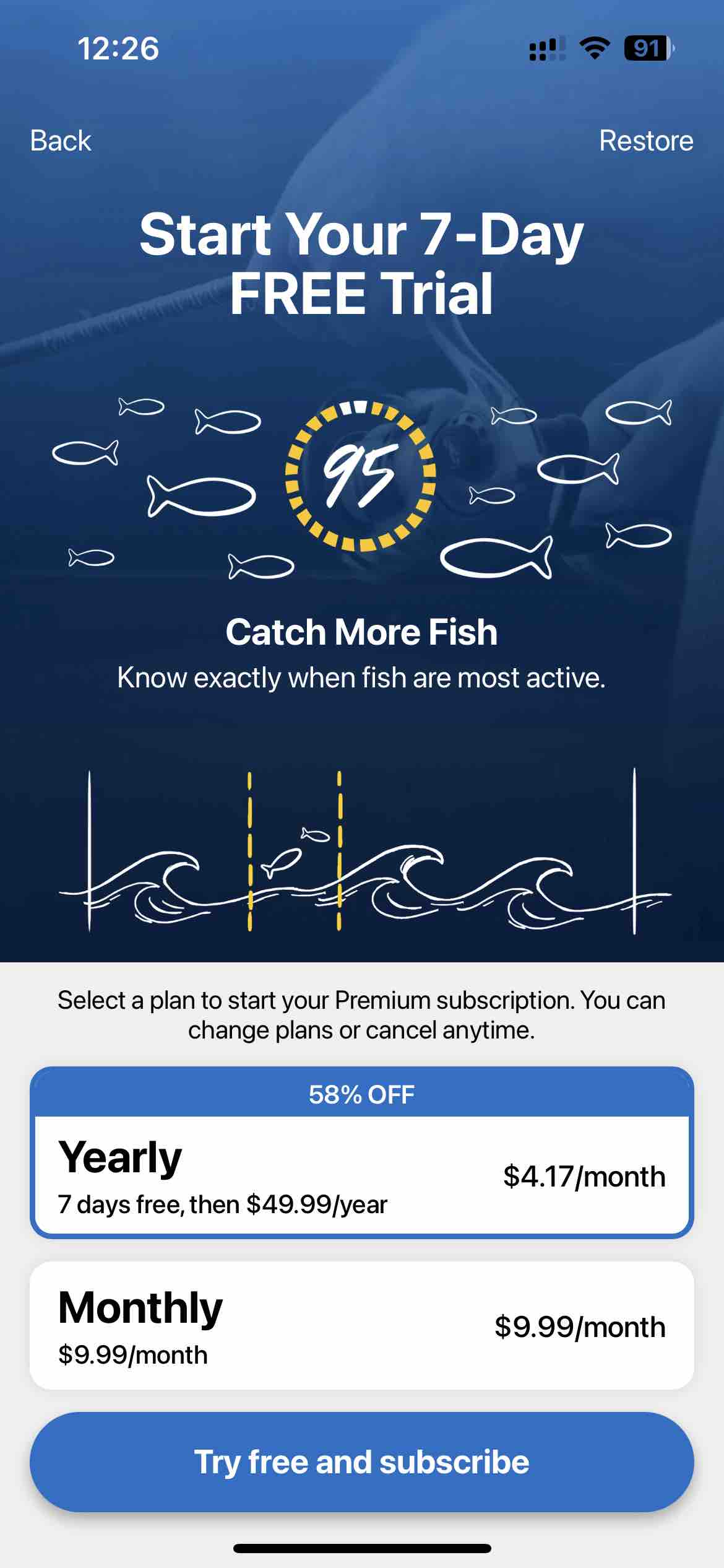 Fishing Points: Map & Forecast