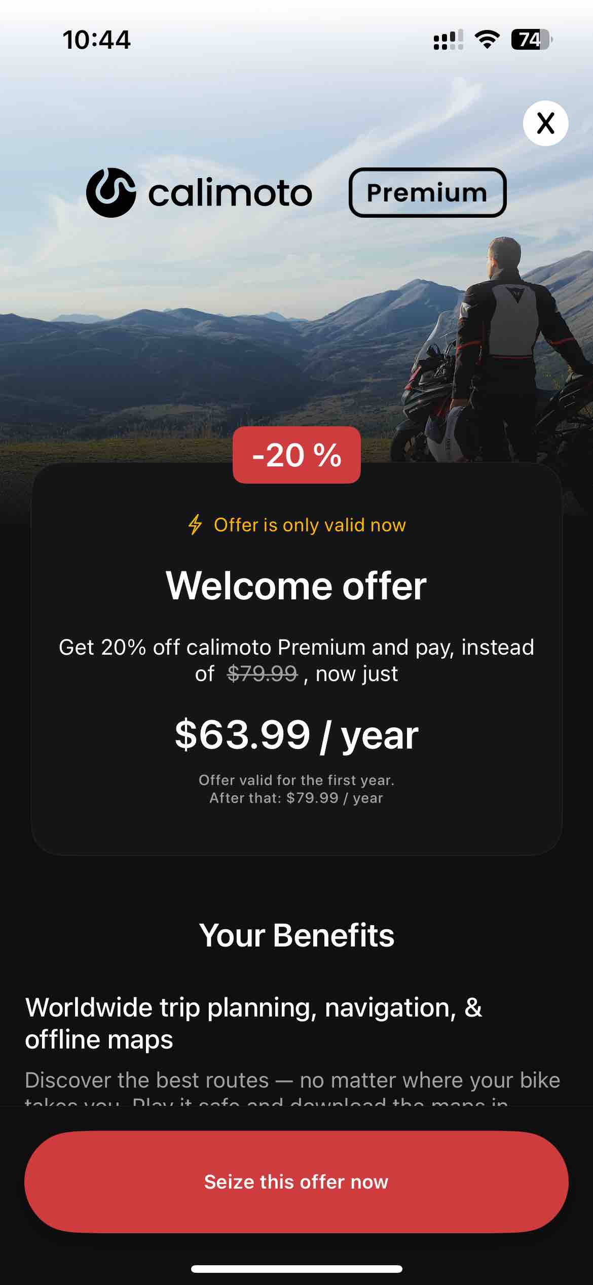 calimoto motorcycle navigation