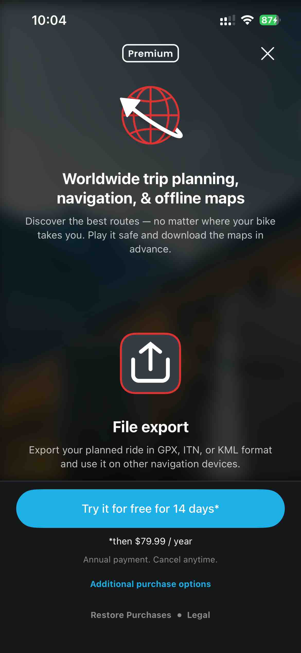 calimoto motorcycle navigation