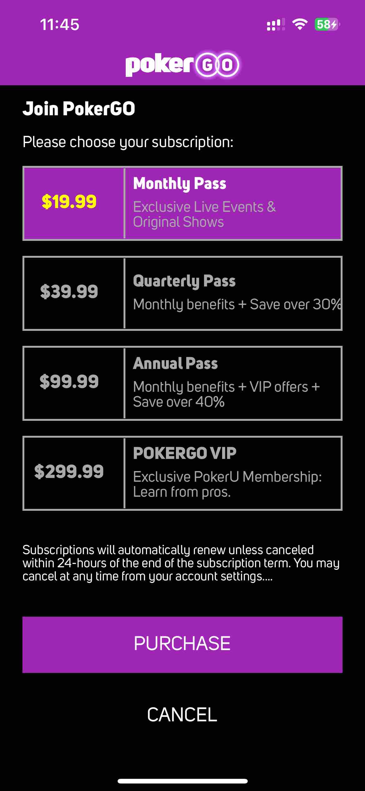 PokerGO: Stream Poker TV