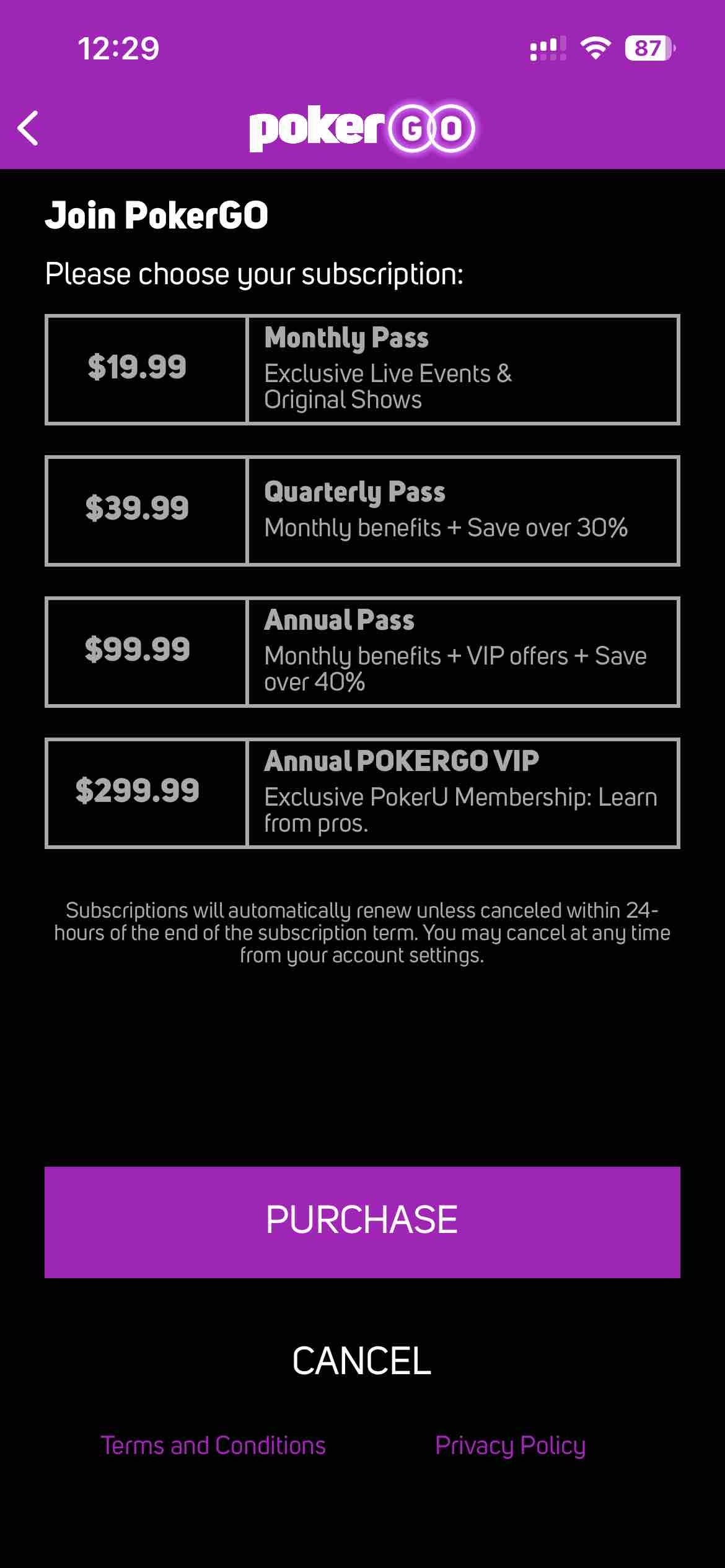 PokerGO: Stream Poker TV