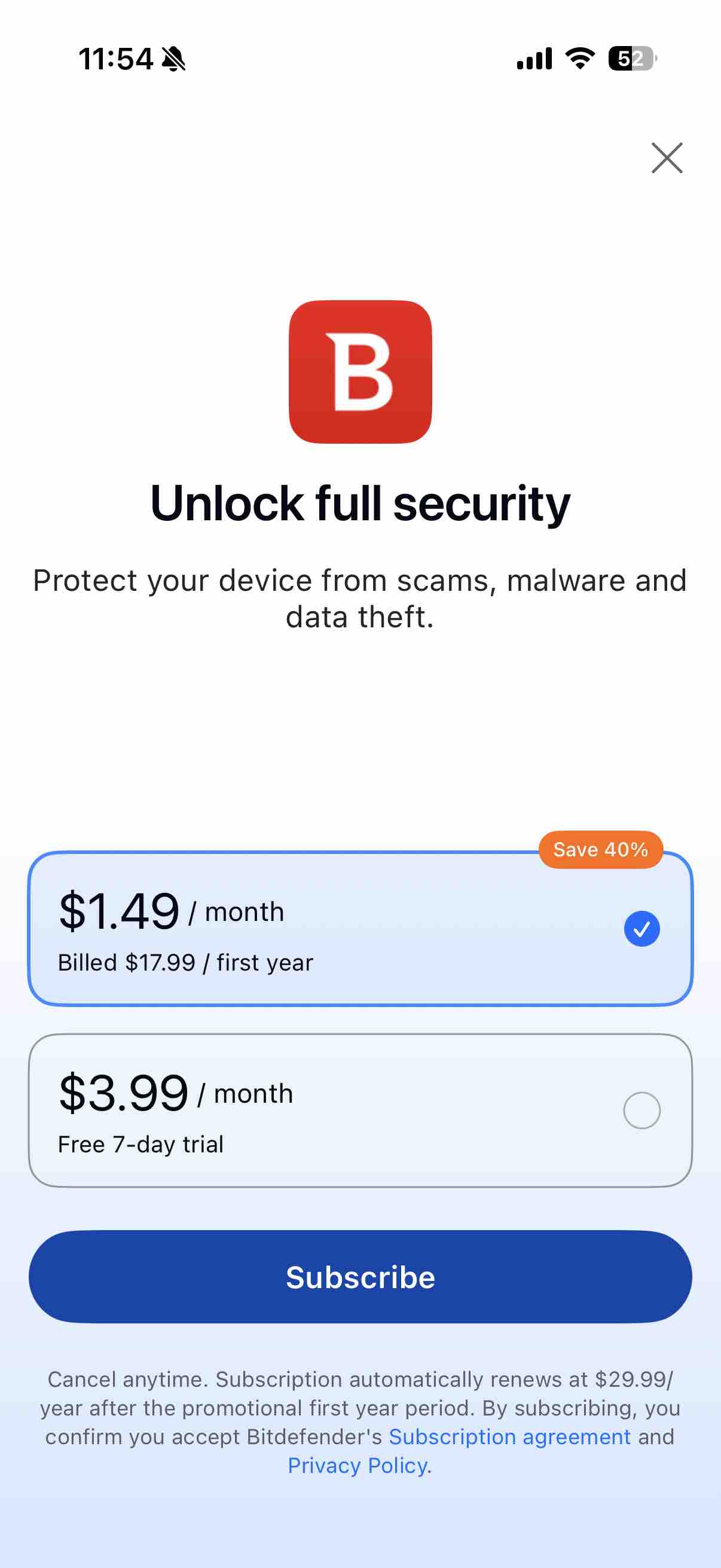 Bitdefender Mobile Security