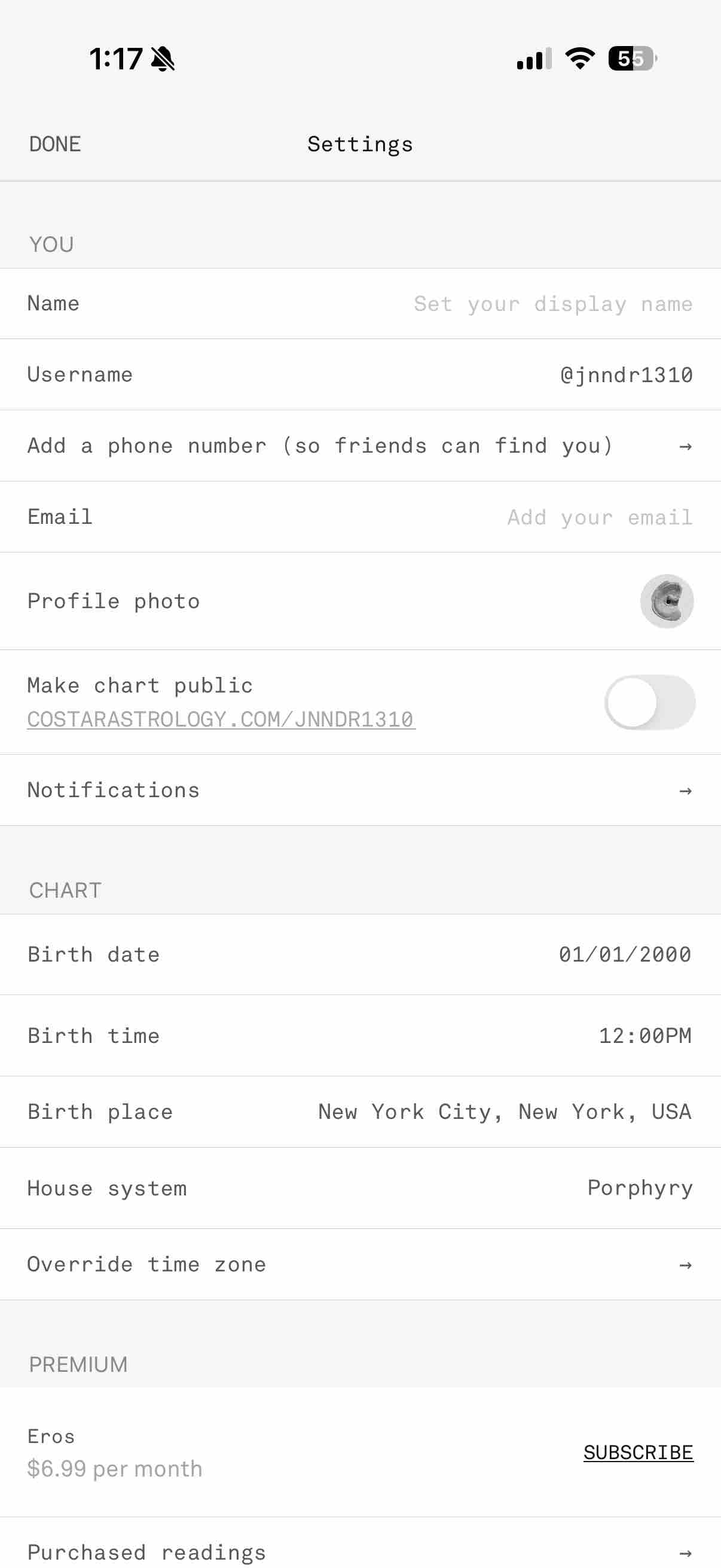 Co–Star Personalized Astrology