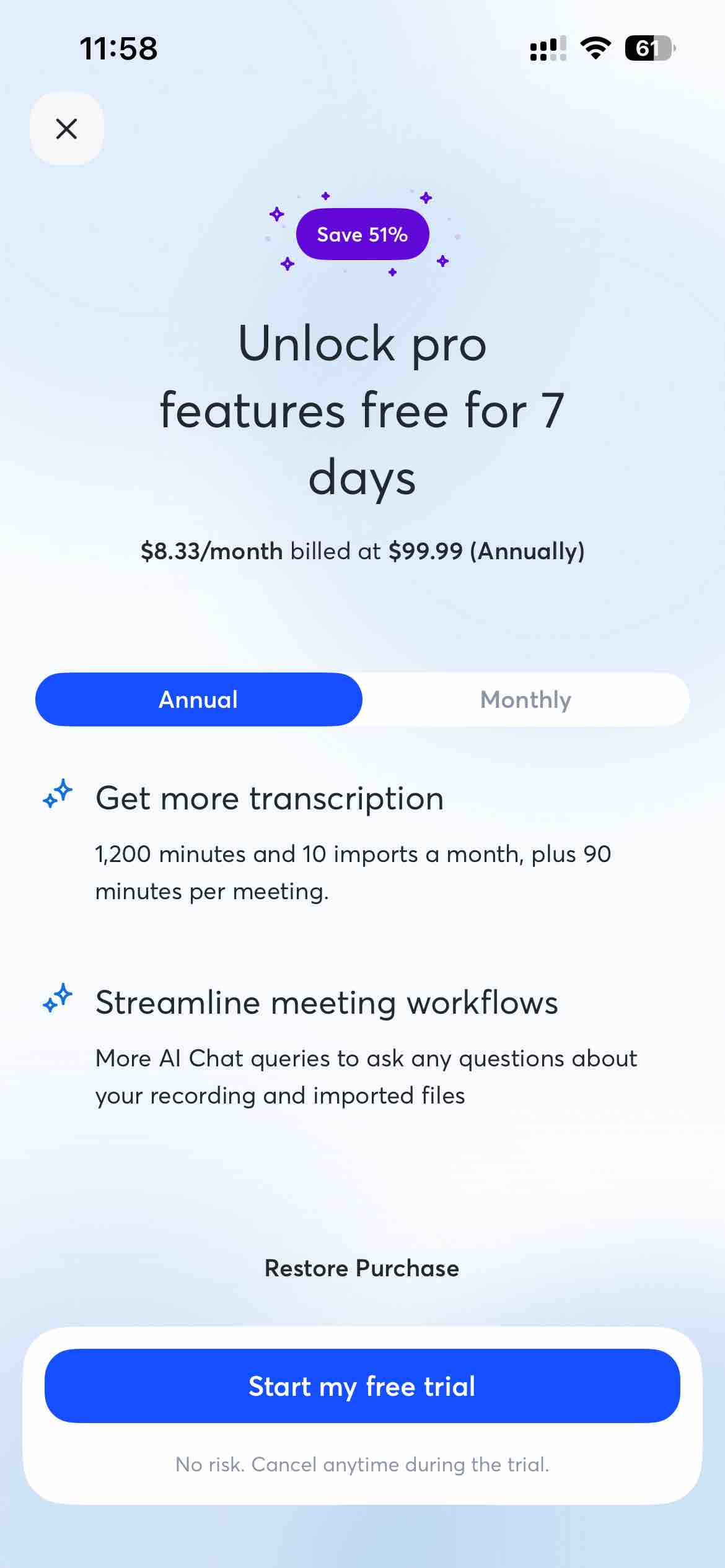 Otter Transcribe Voice Notes