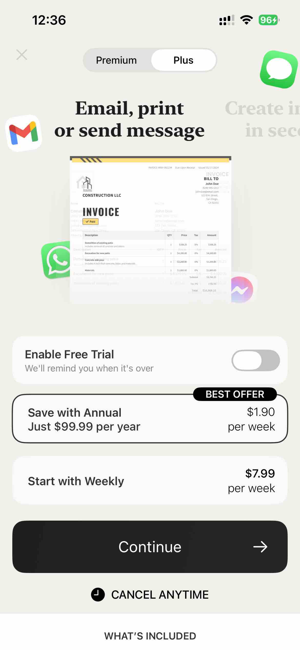 Invoice Maker ▸ Estimate App