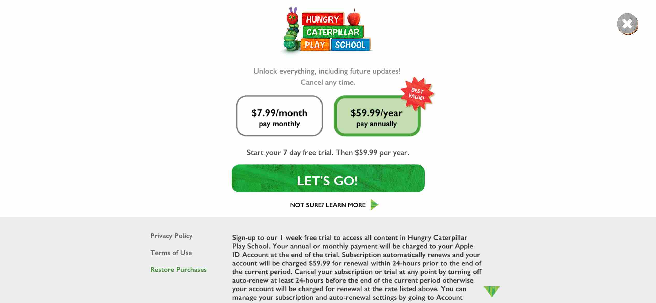 Hungry Caterpillar Play School