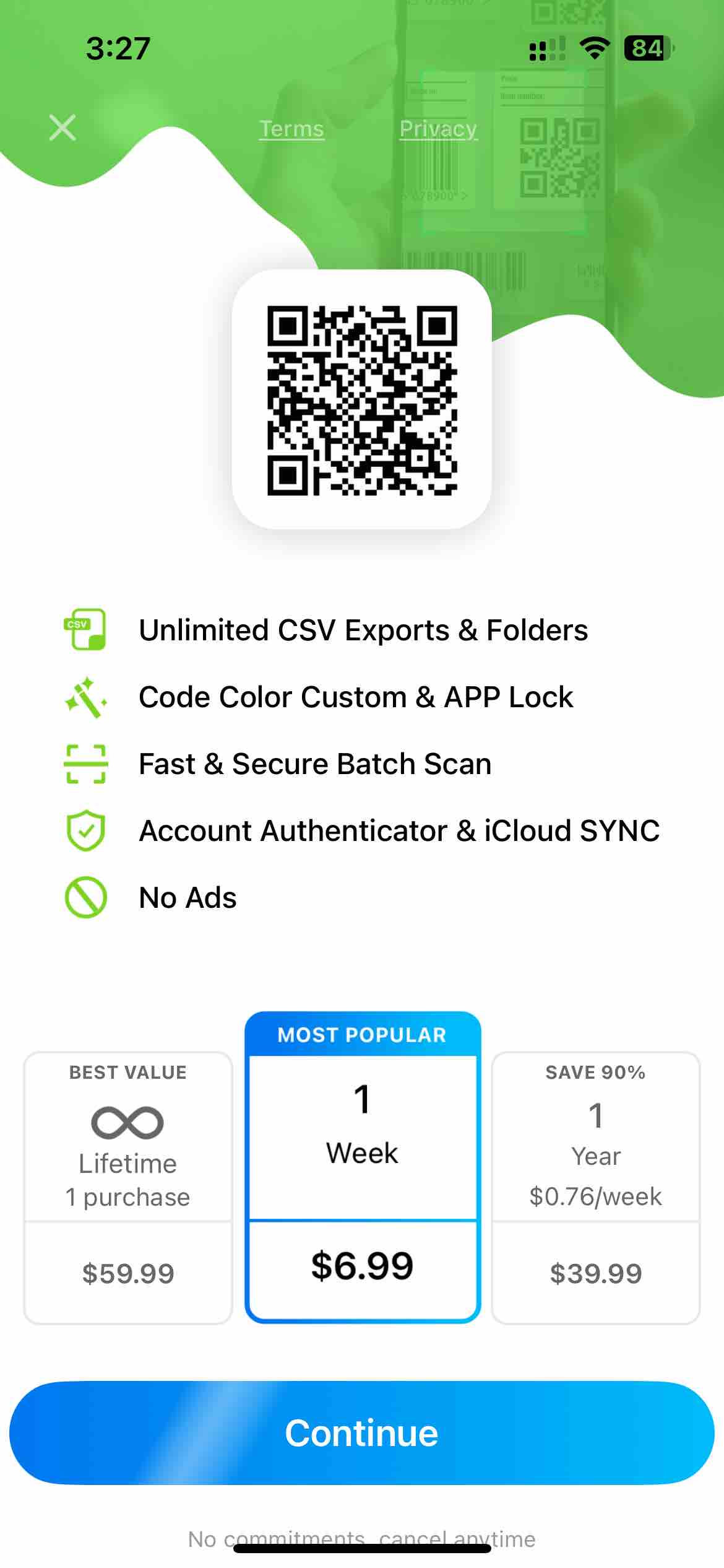 QR, Barcode Scanner for iPhone