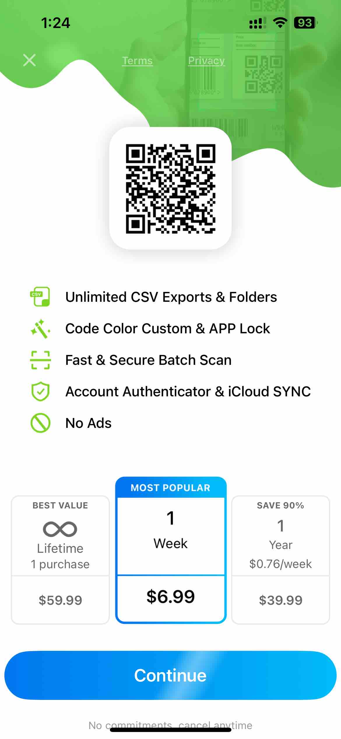 QR, Barcode Scanner for iPhone