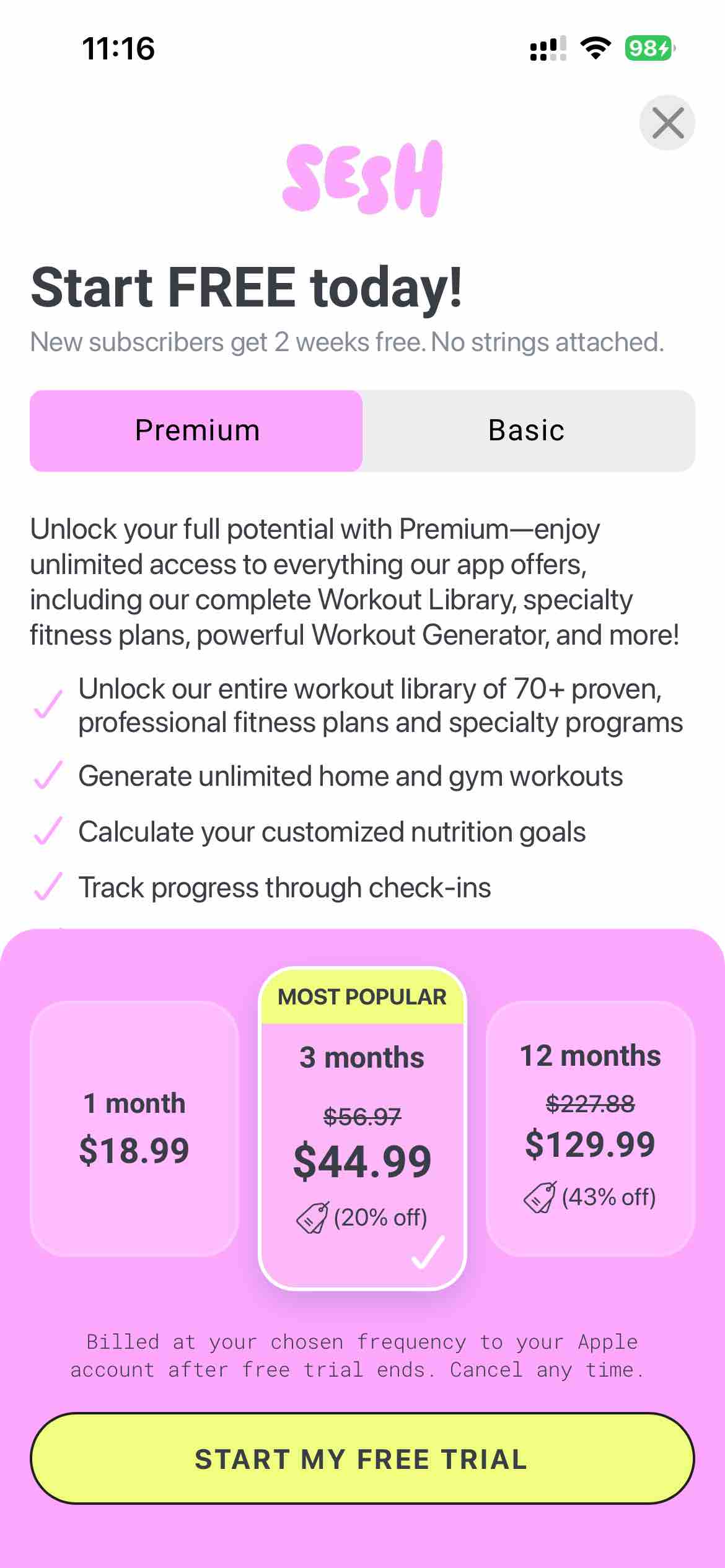 Sesh: Workouts for Women