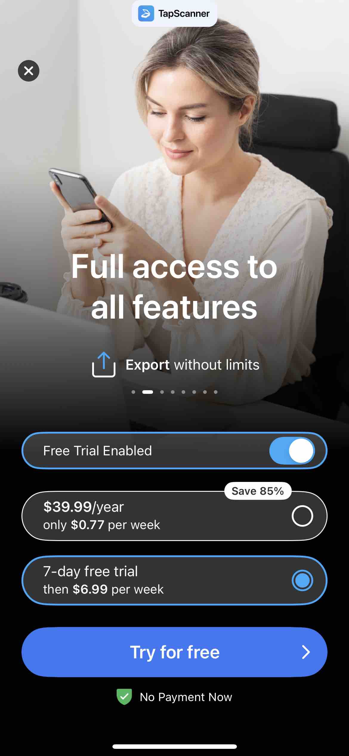 Scanner to PDF - TapScanner