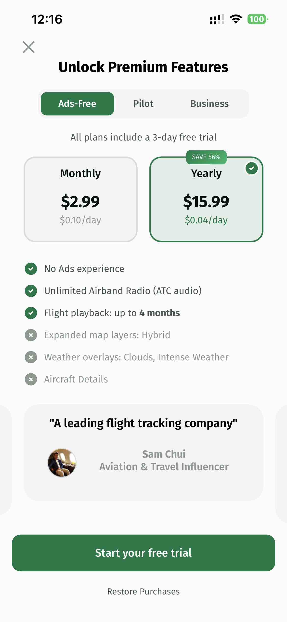 RadarBox · Live Flight Tracker