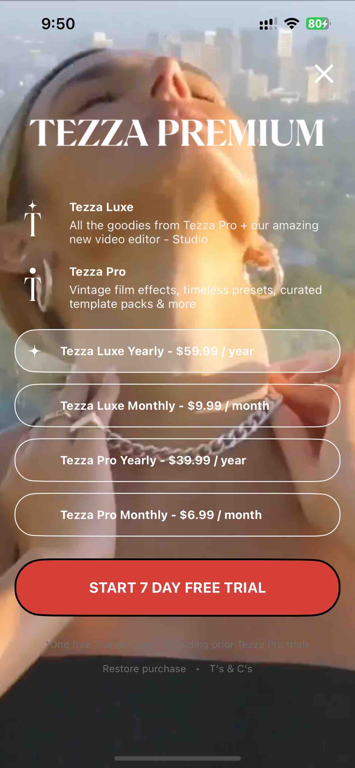 Tezza: Aesthetic Photo Editor