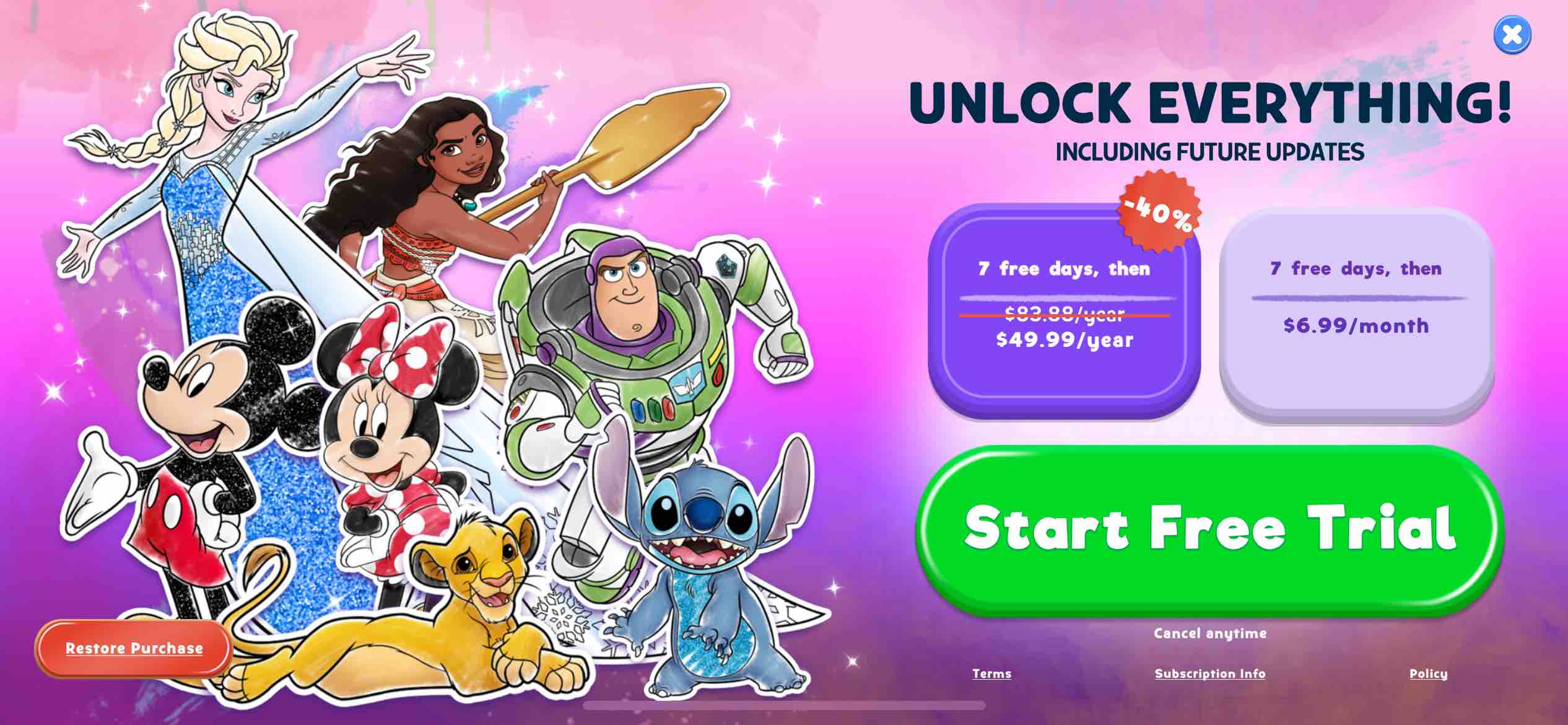 Disney Coloring World