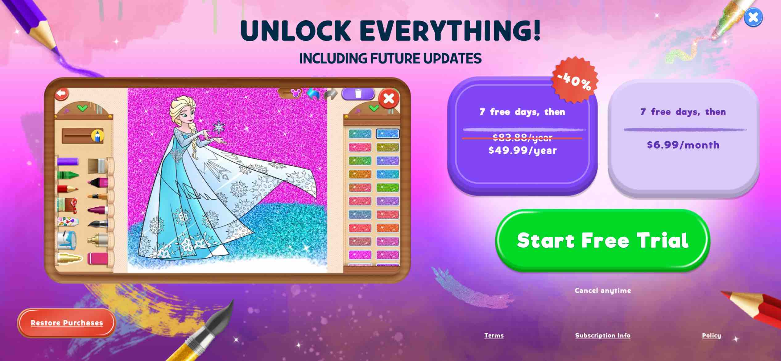 Disney Coloring World