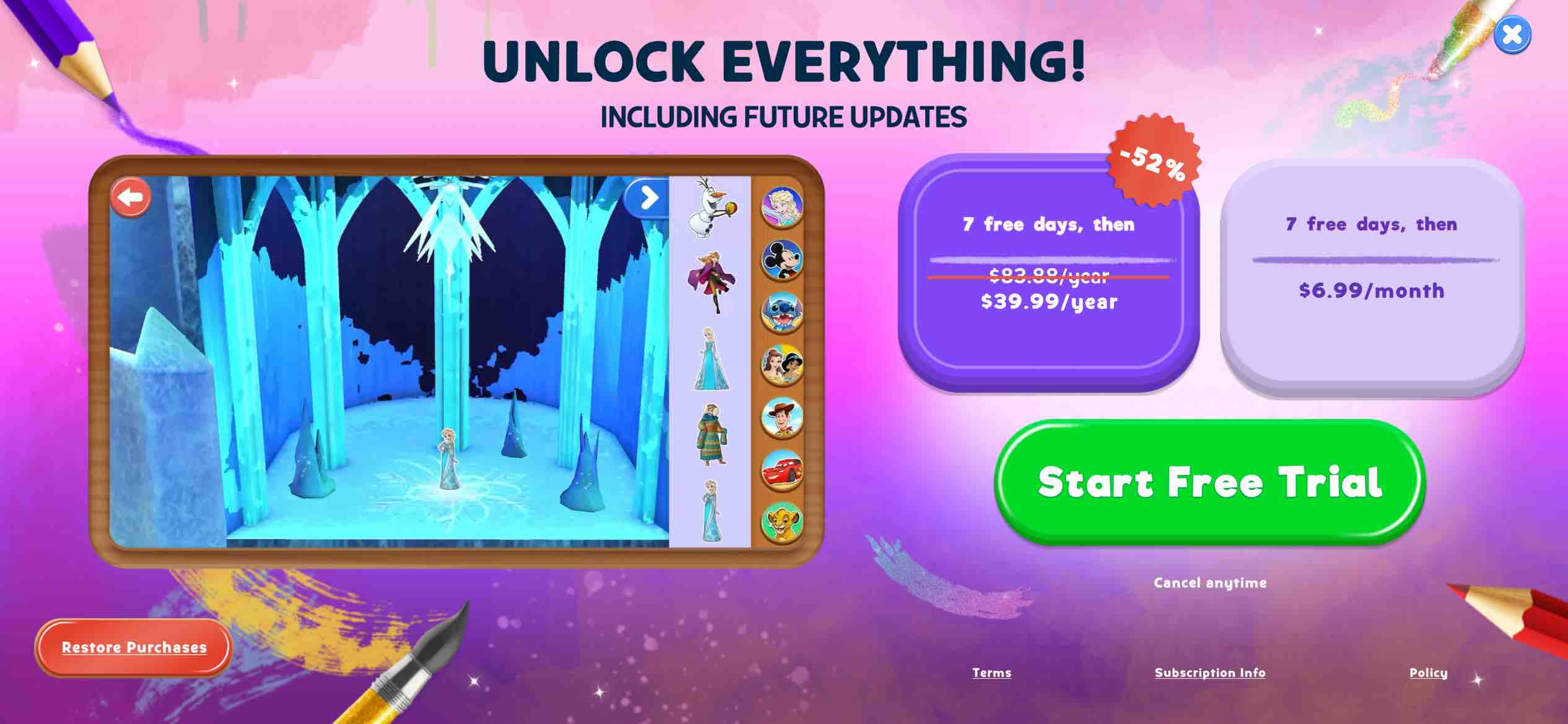 Disney Coloring World