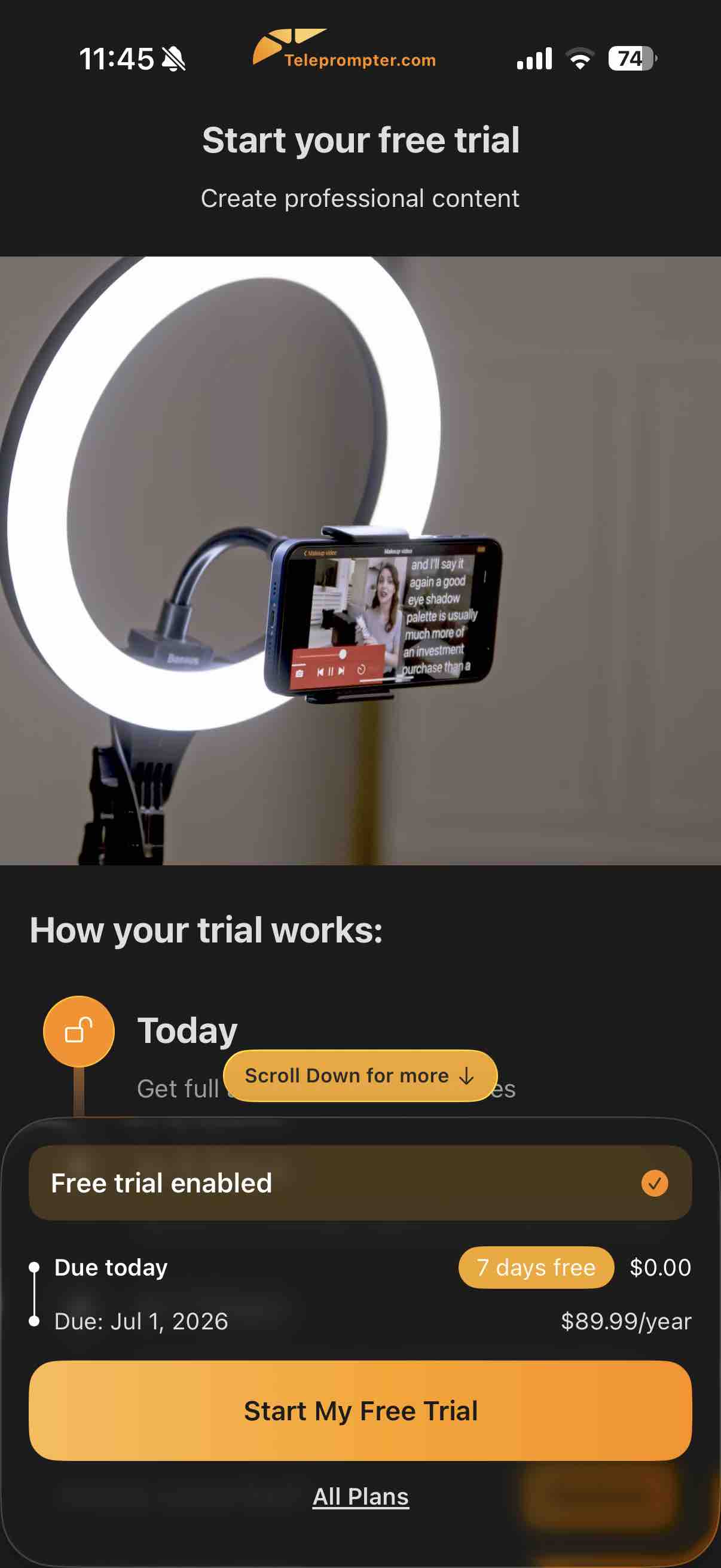 Teleprompter゜