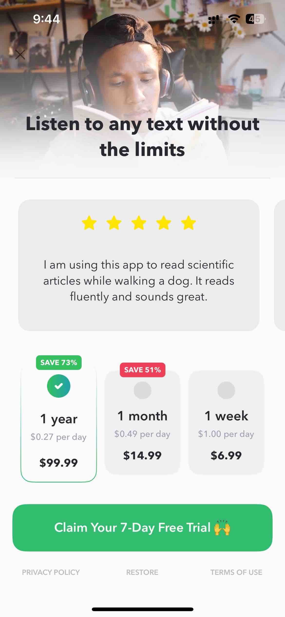 Peech: Text to Speech Reader