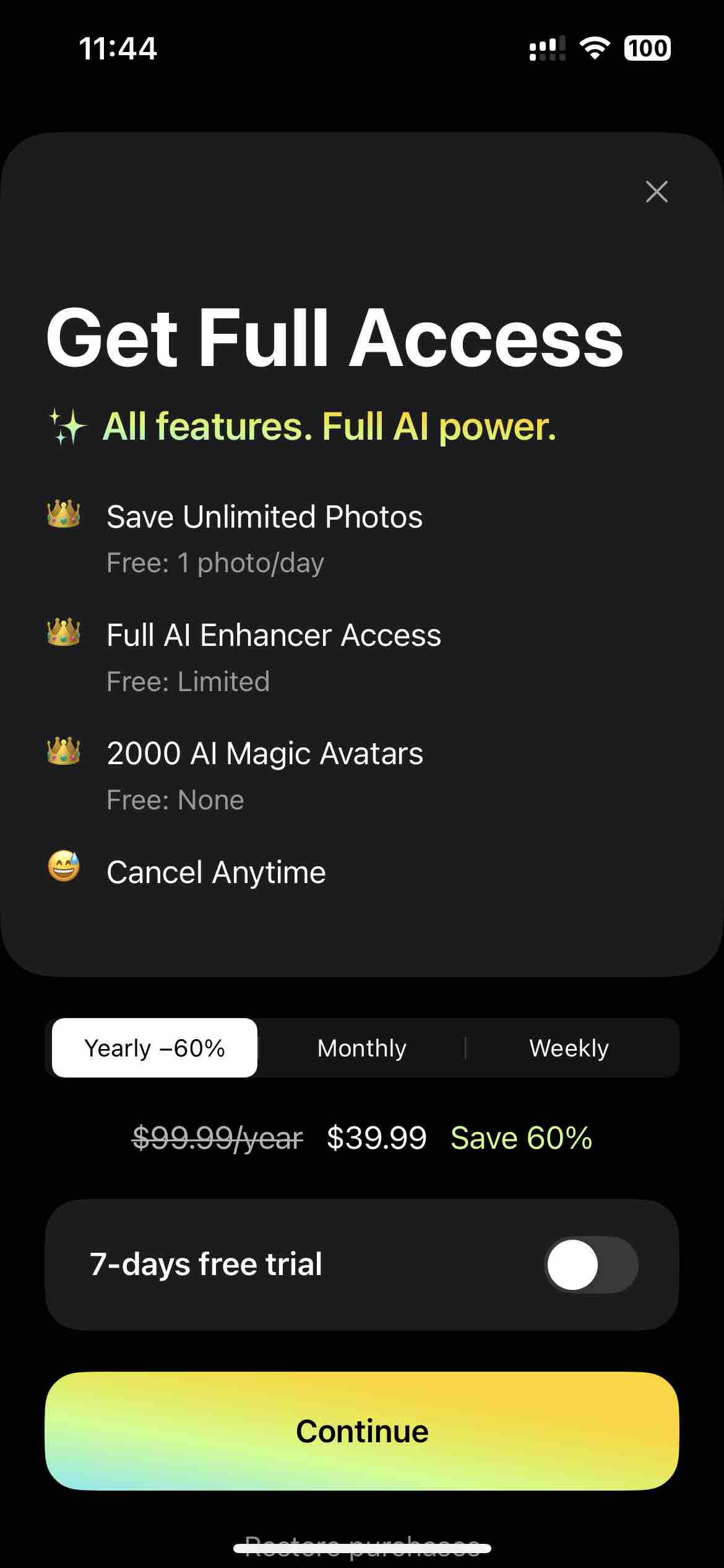 Lensa AI: photo & video editor