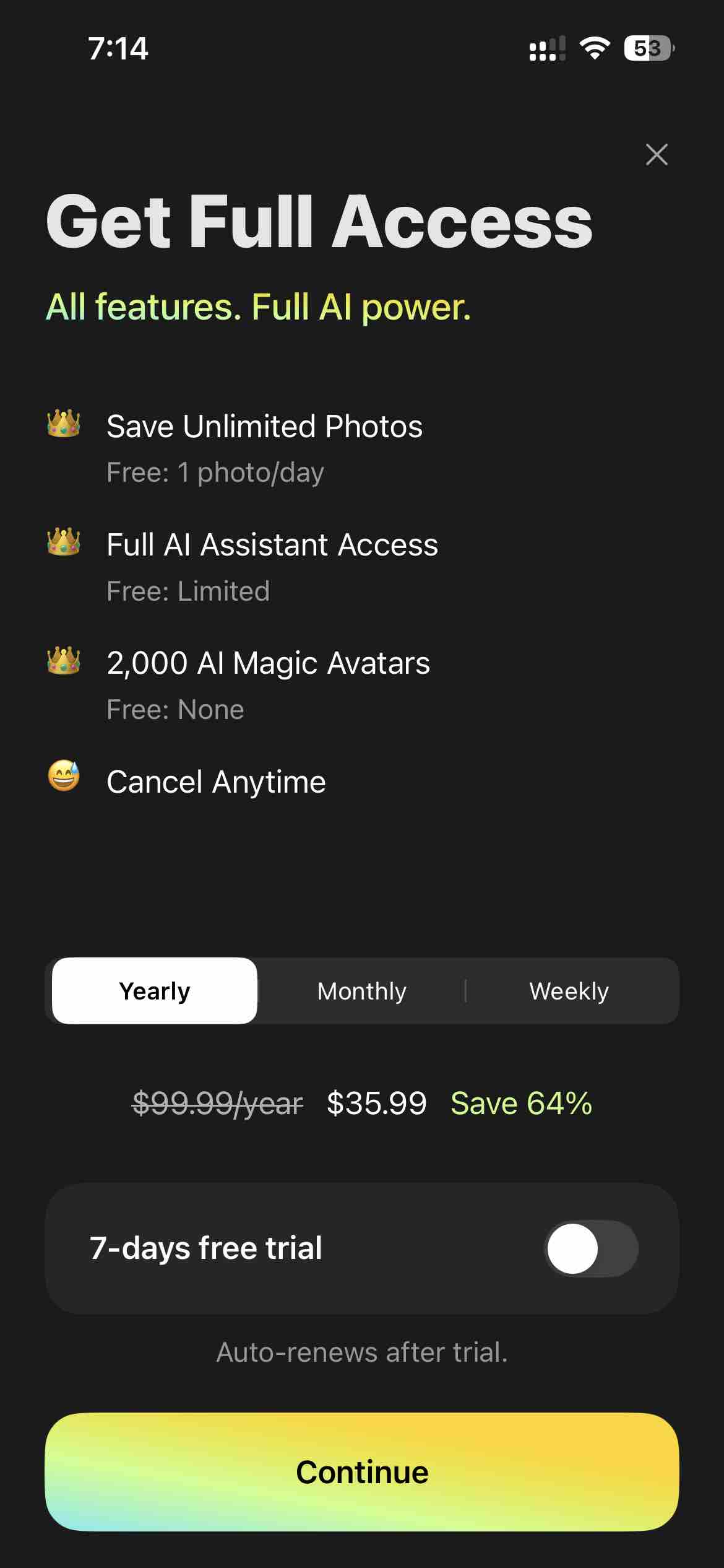 Lensa AI: photo & video editor