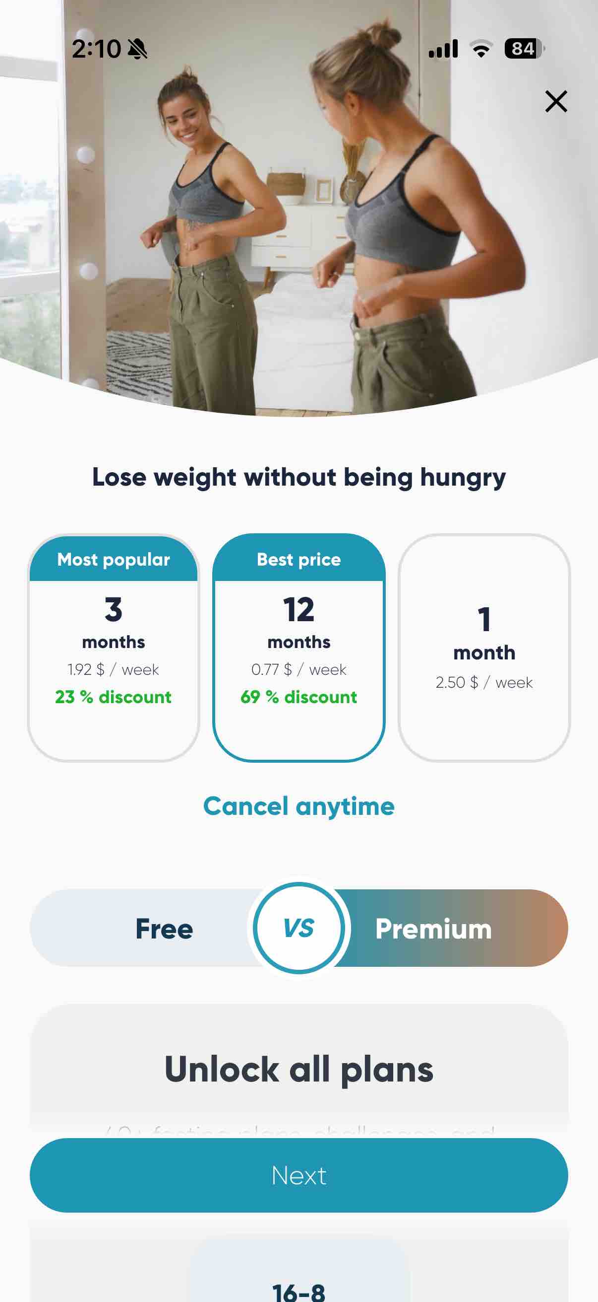 IF: Intermittent Fasting 16:8