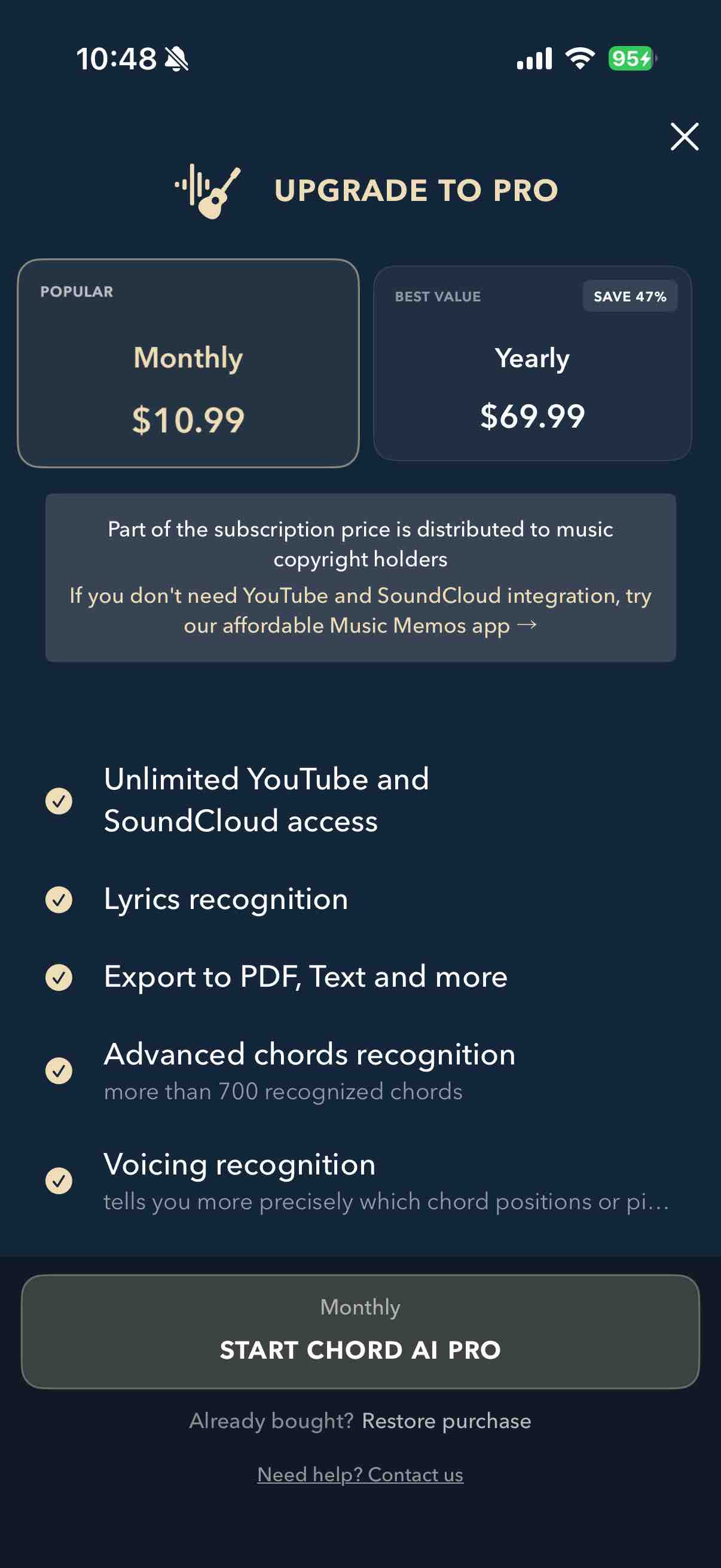Chord ai - Play any song!