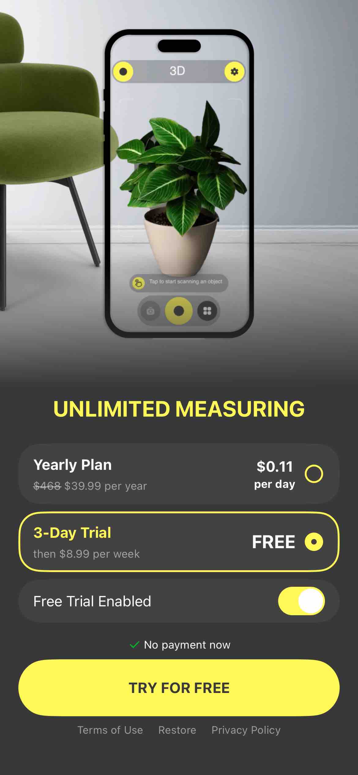 The Tape Measure Арр・Measuring