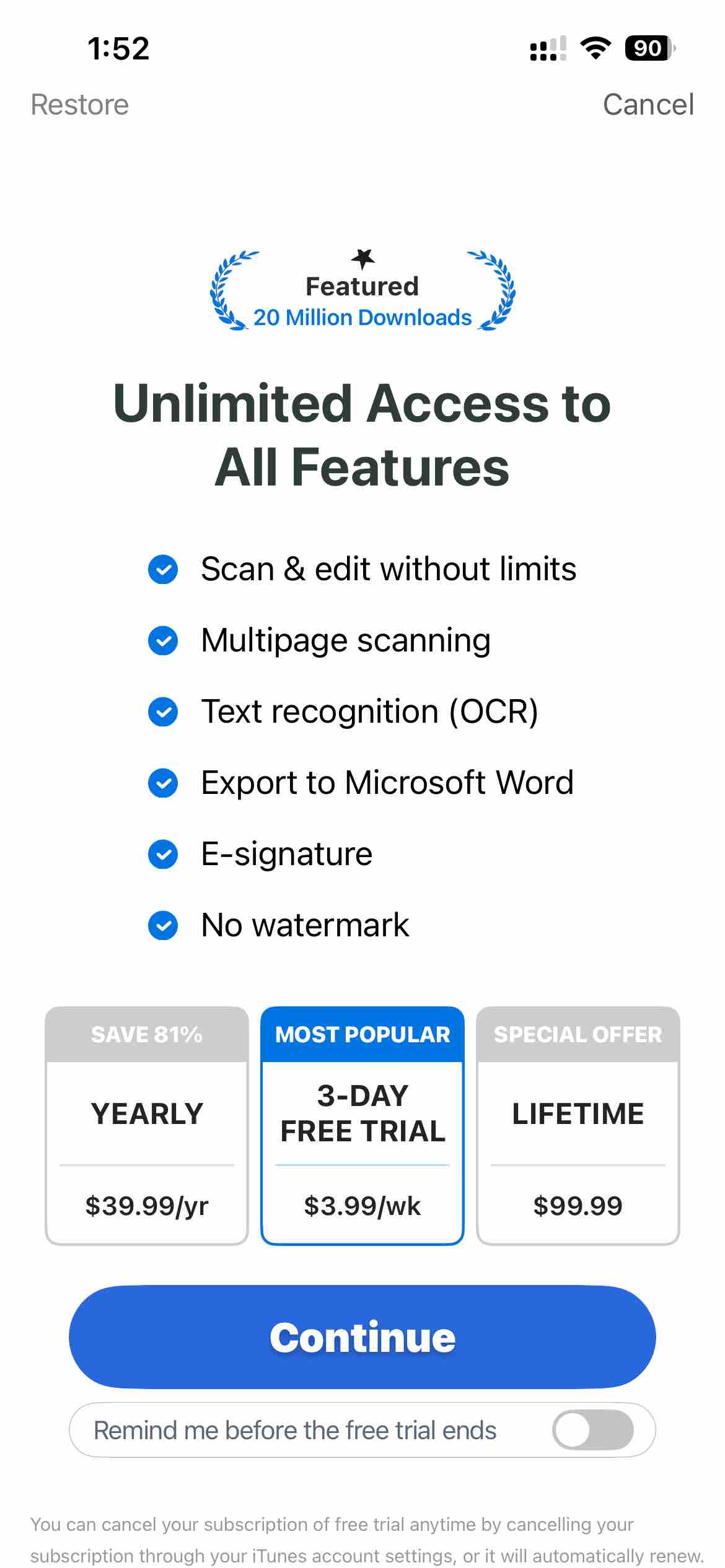 Mobile Scanner App - Scan PDF