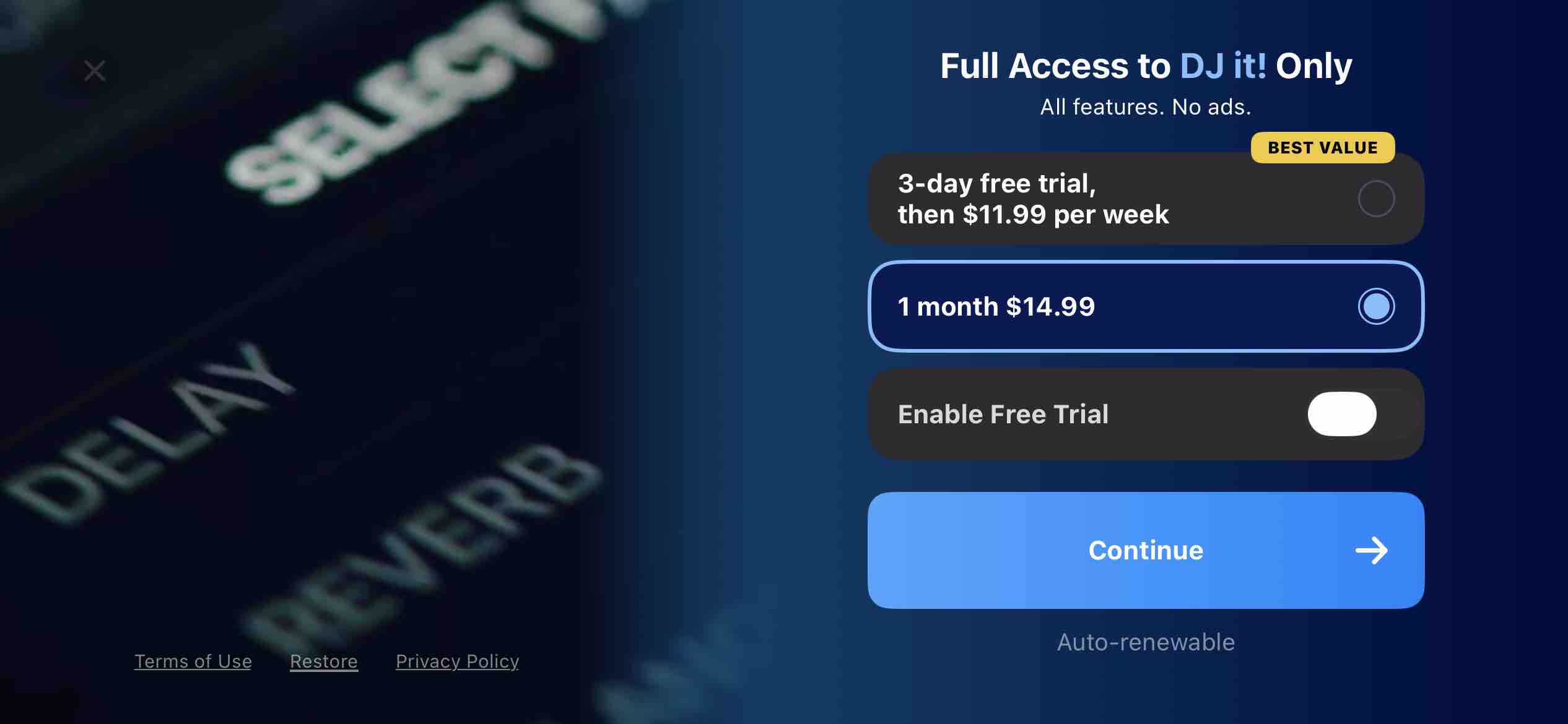 DJ it! Virtual Music Mixer app