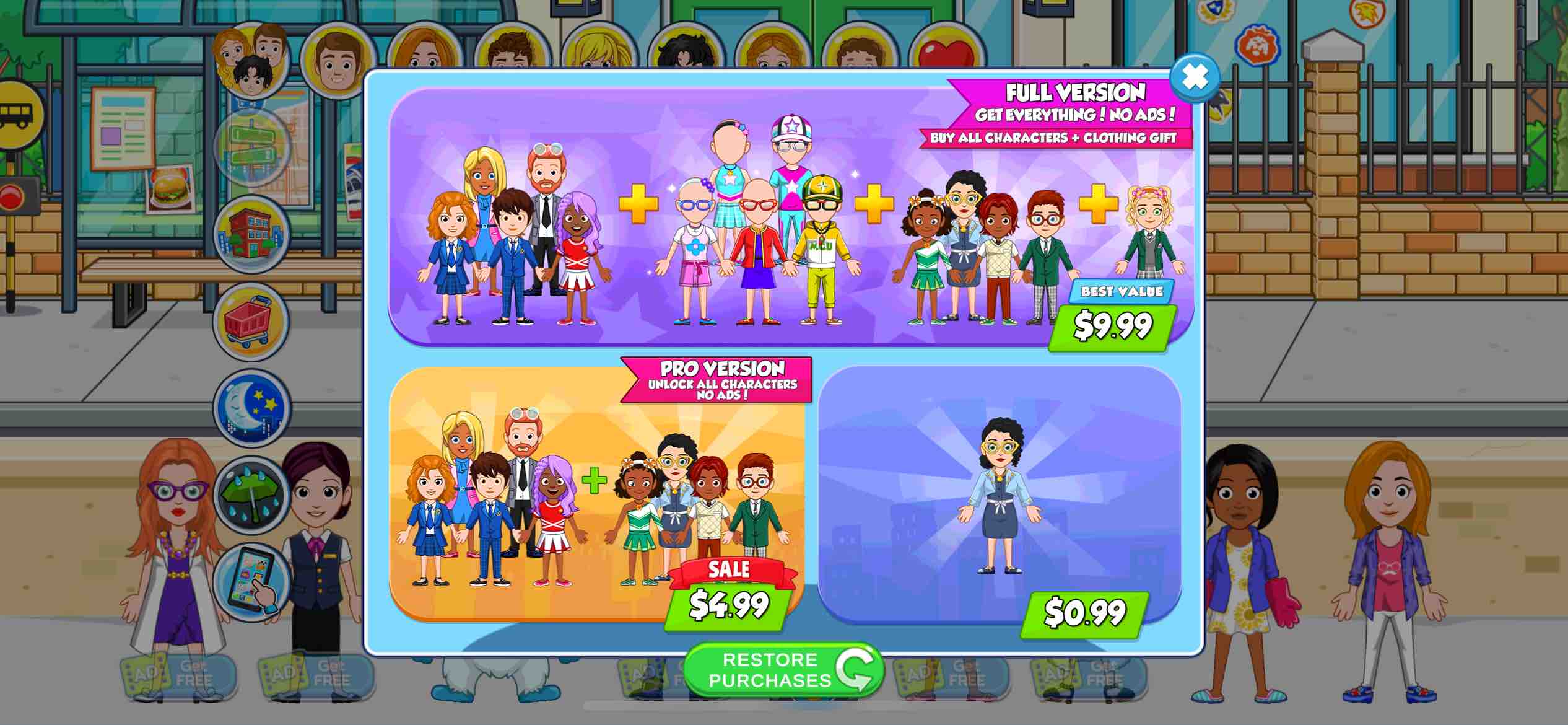 My City : High school | Paywall Screenshot ($1K/mo)