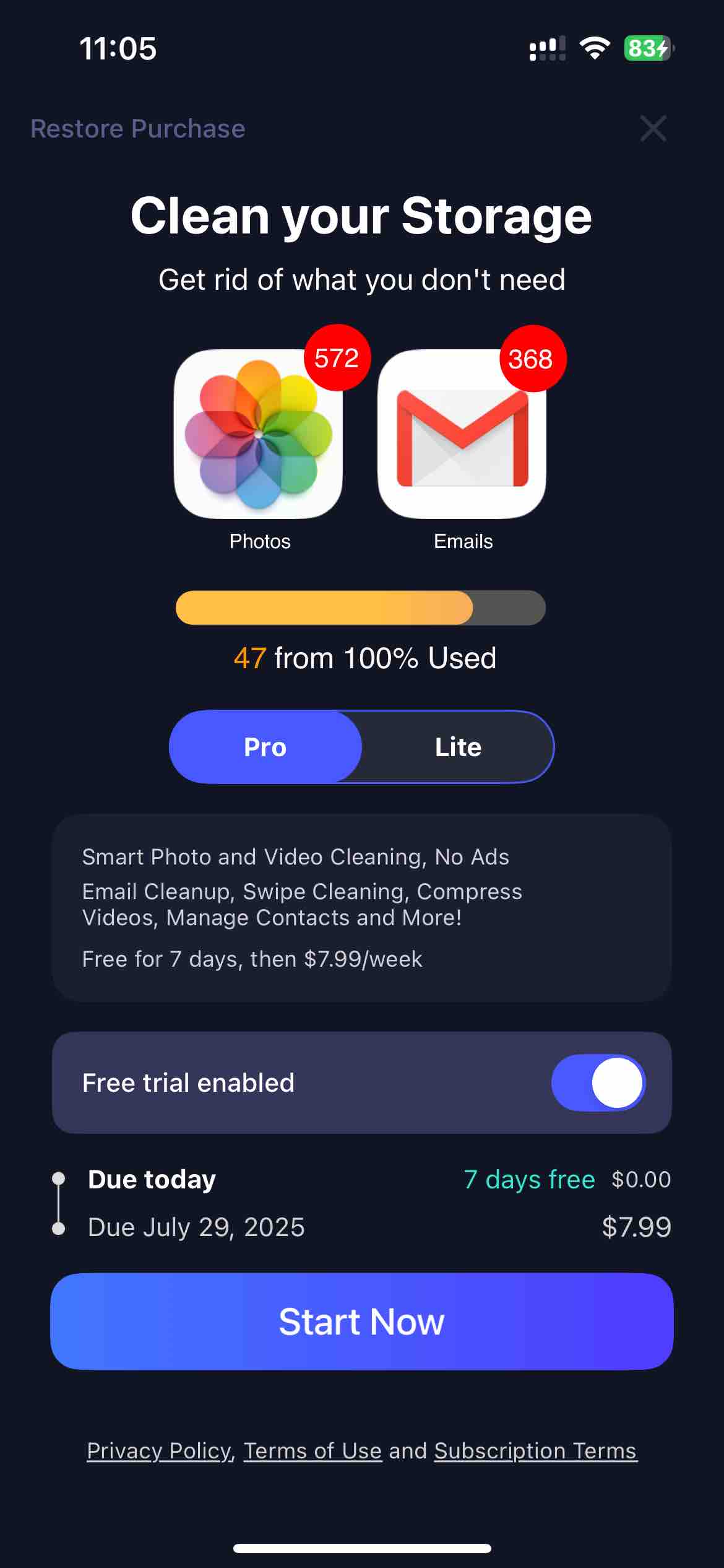 Cleaner Guru: Clean Up Storage