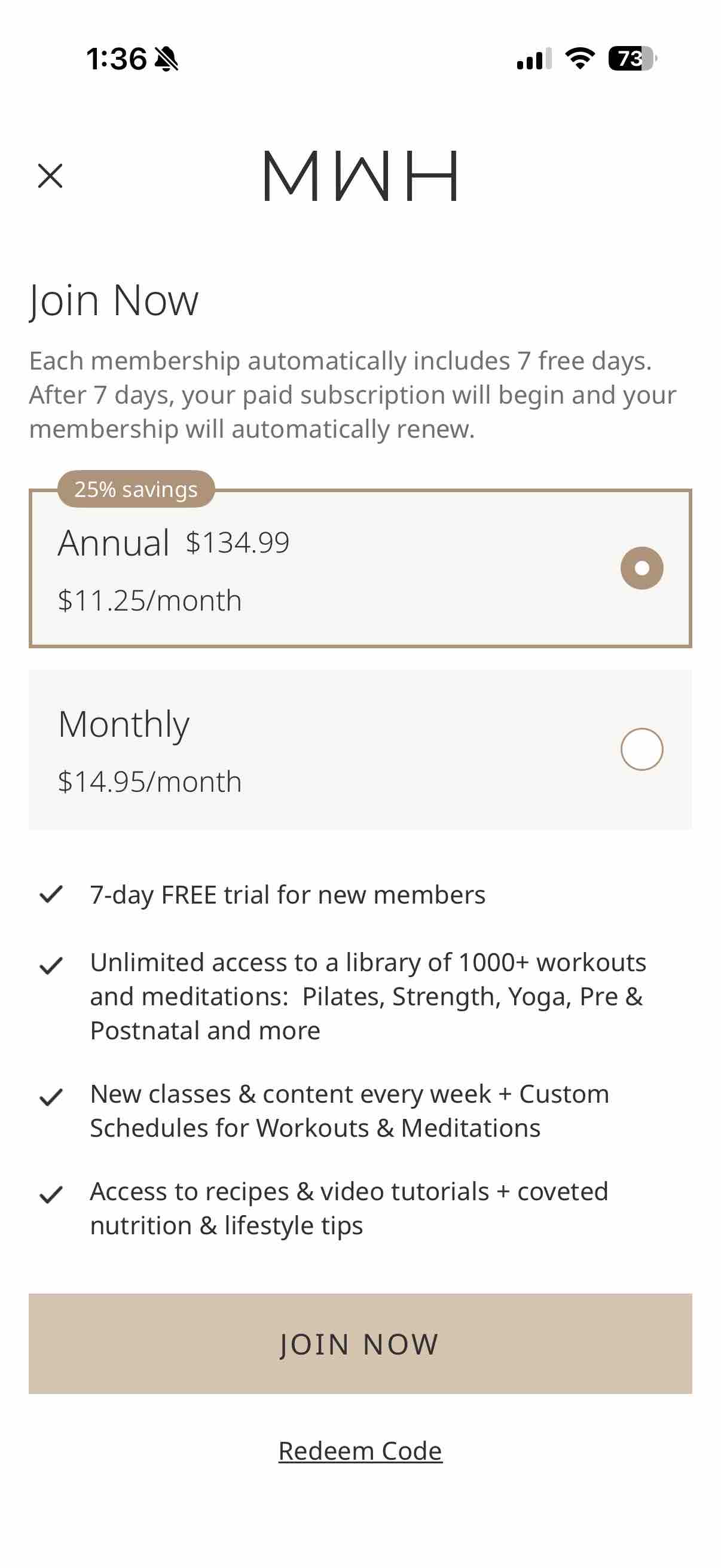MWH: Fitness + Wellness