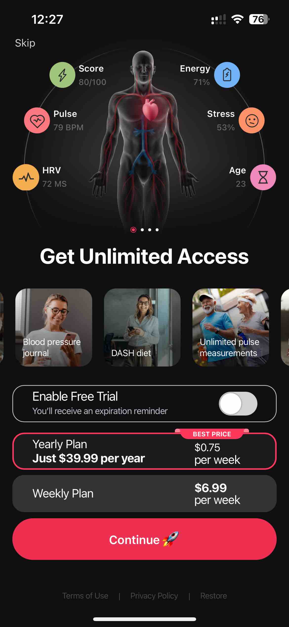 InPulse - Heart Rate Monitor