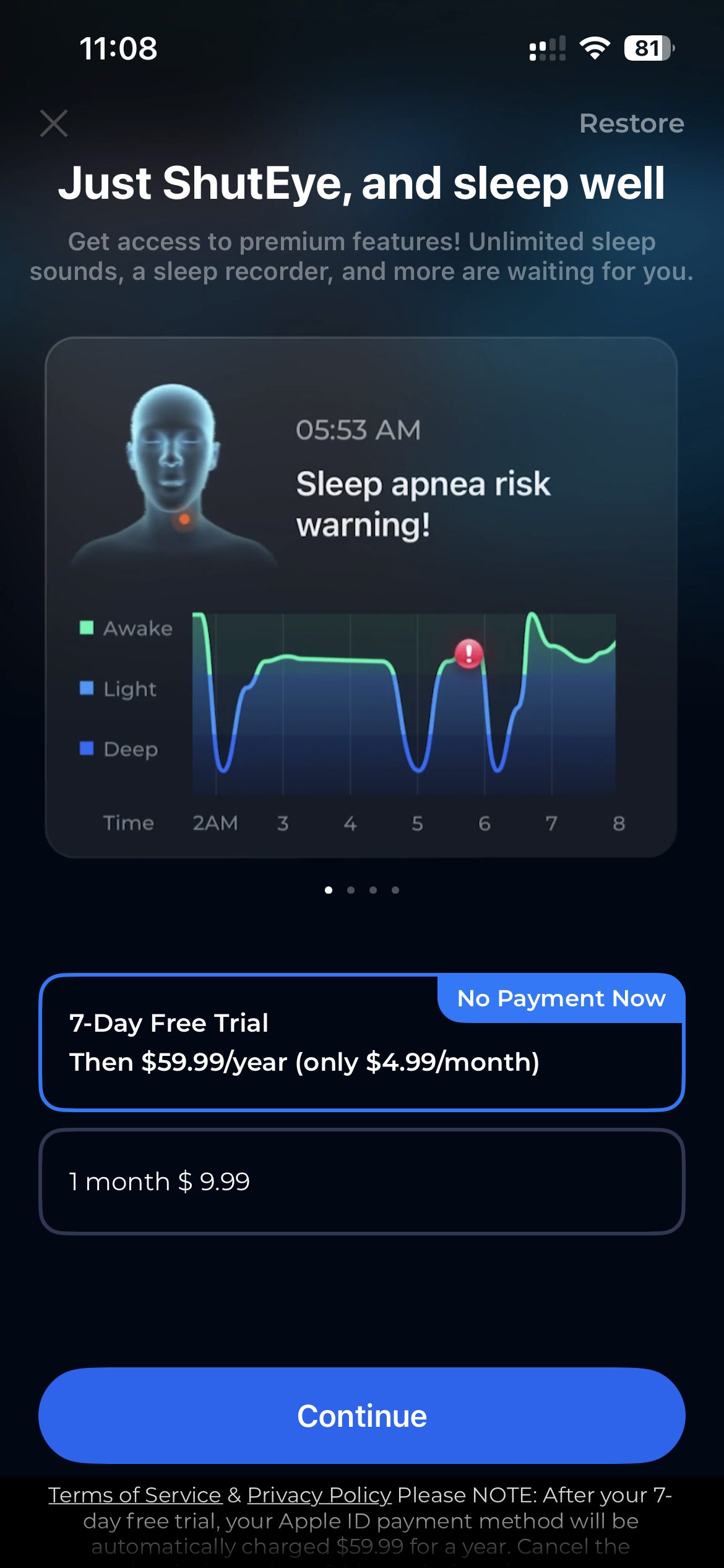 ShutEye®: Sleep Tracker, Sound